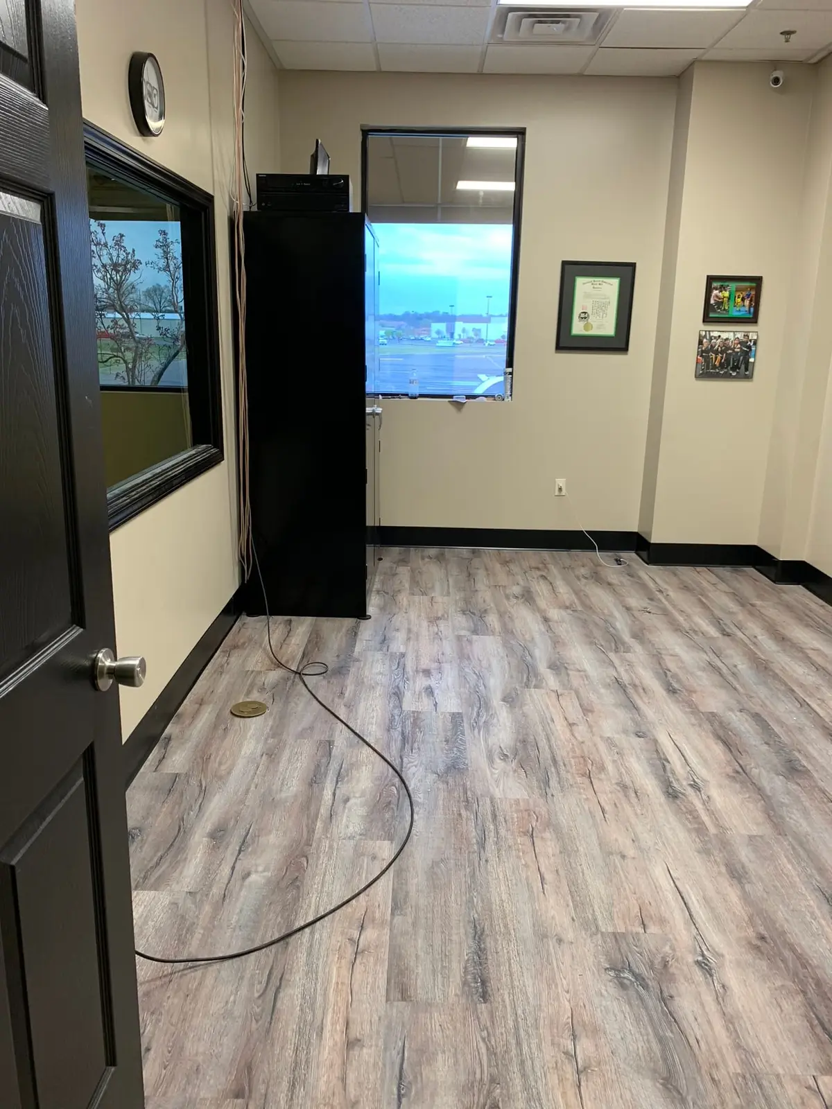 Office Flooring at Martial Arts School