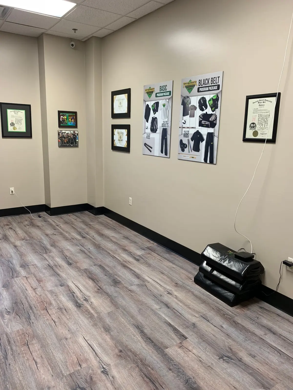 Office Flooring at Martial Arts School — finished photo 2