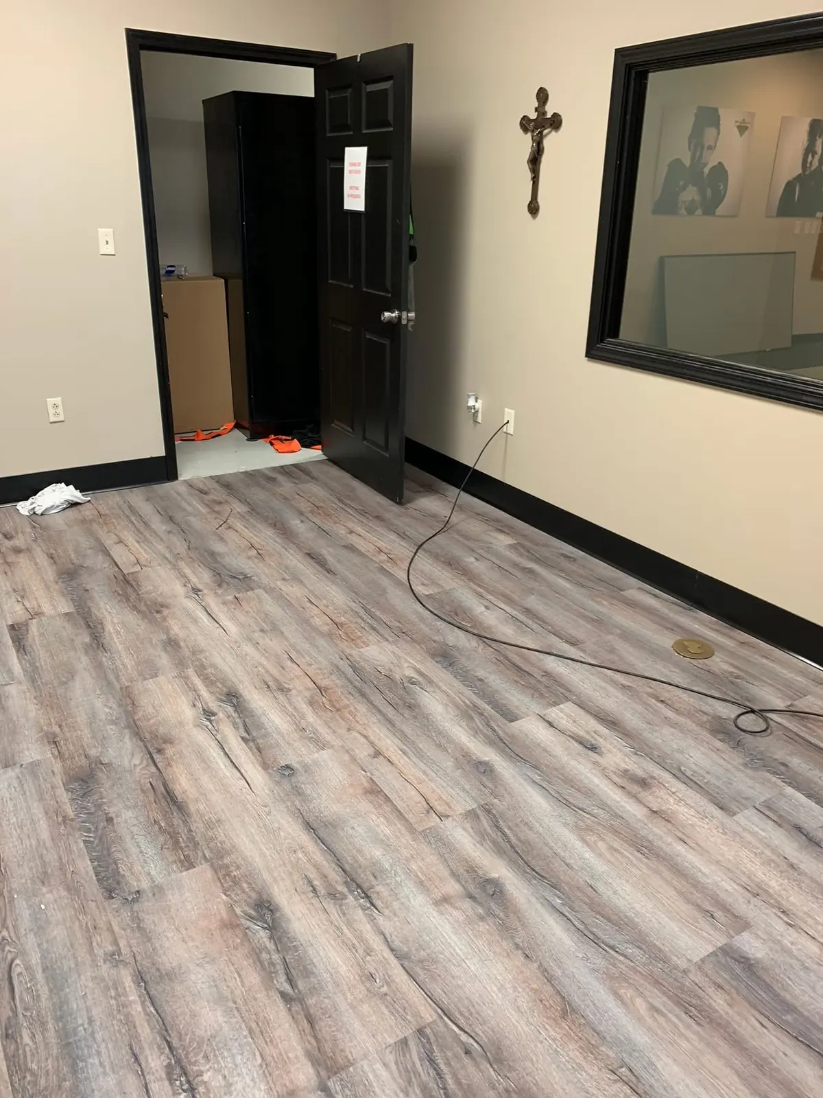 Office Flooring at Martial Arts School — finished photo 4