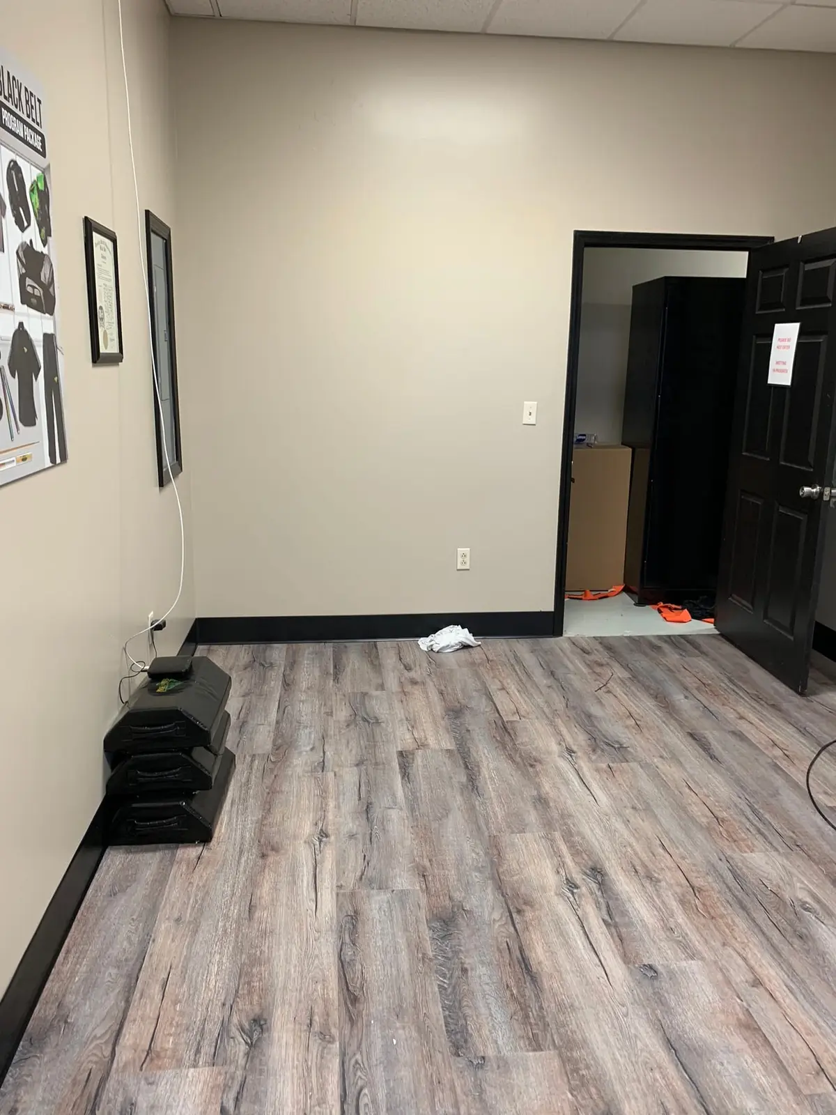 Office Flooring at Martial Arts School — finished photo 5