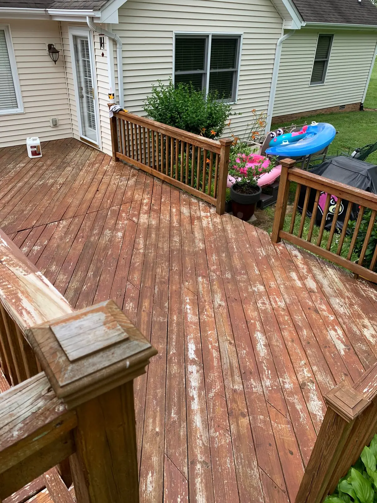 Pool Deck Rebuild with New Railings — Before photo 5
