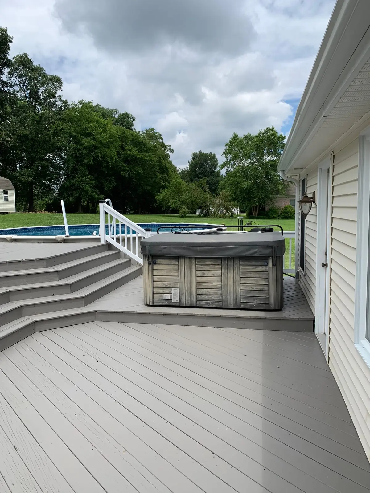 Pool Deck Rebuild with New Railings — finished photo 3