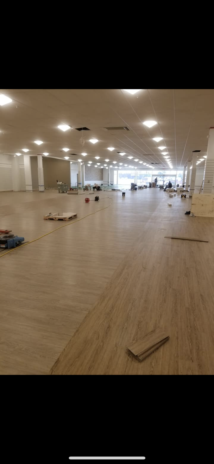 Large-Scale Commercial Plank Flooring