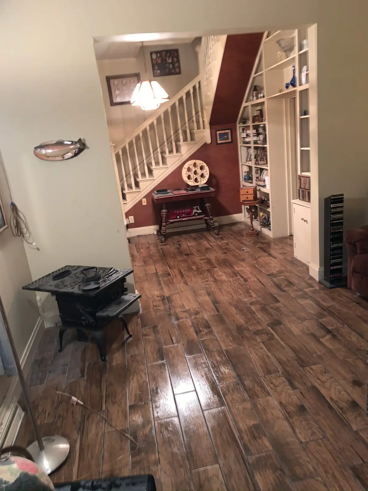 Whole-House Wood-Look Plank and Slate-Look Tile