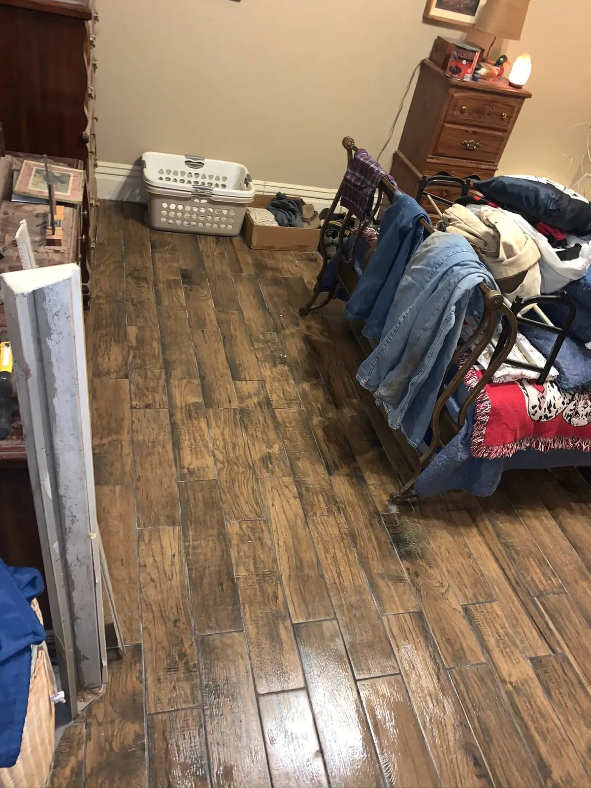 Whole-House Wood-Look Plank and Slate-Look Tile — finished photo 17