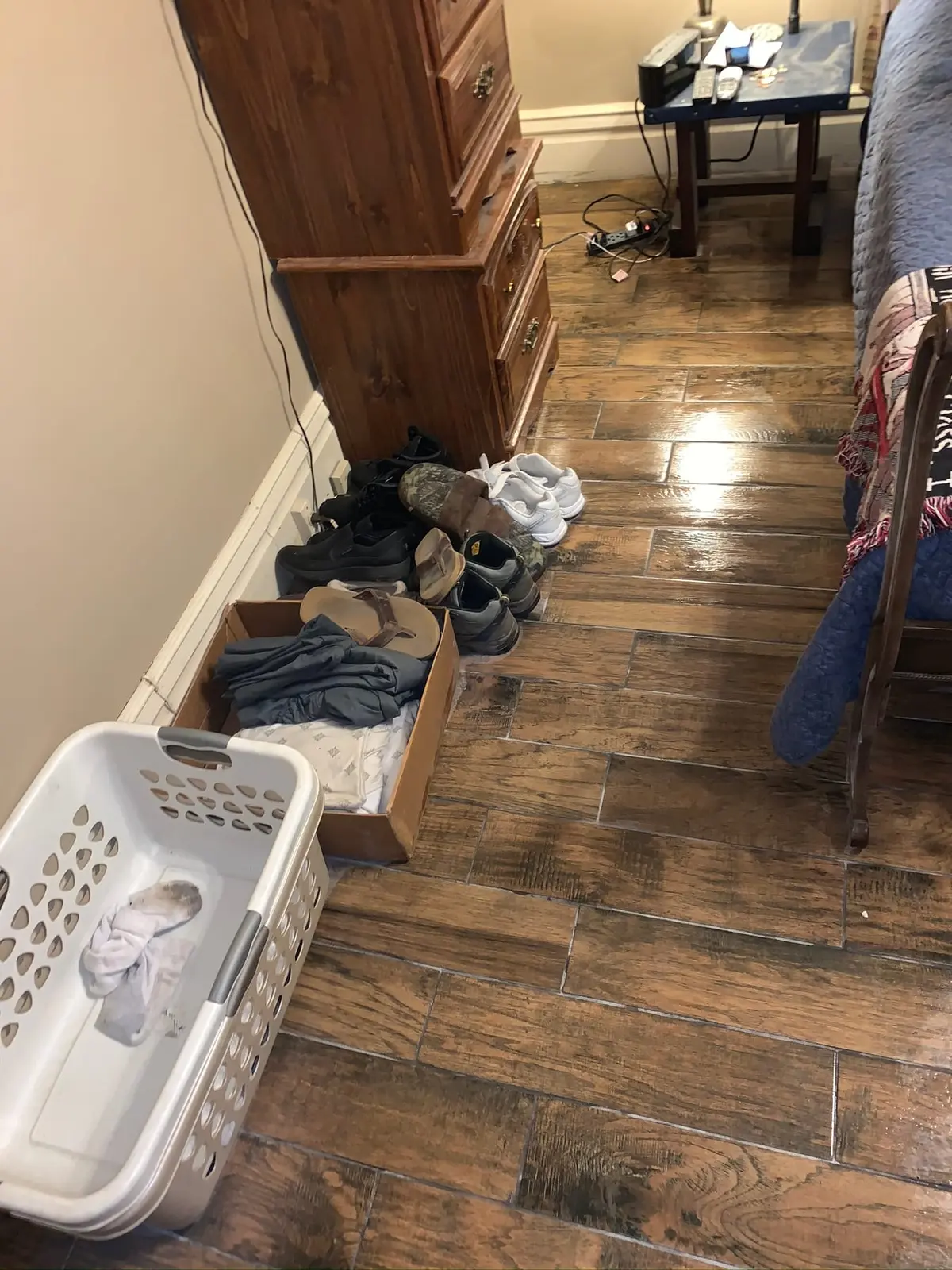 Whole-House Wood-Look Plank and Slate-Look Tile — finished photo 18