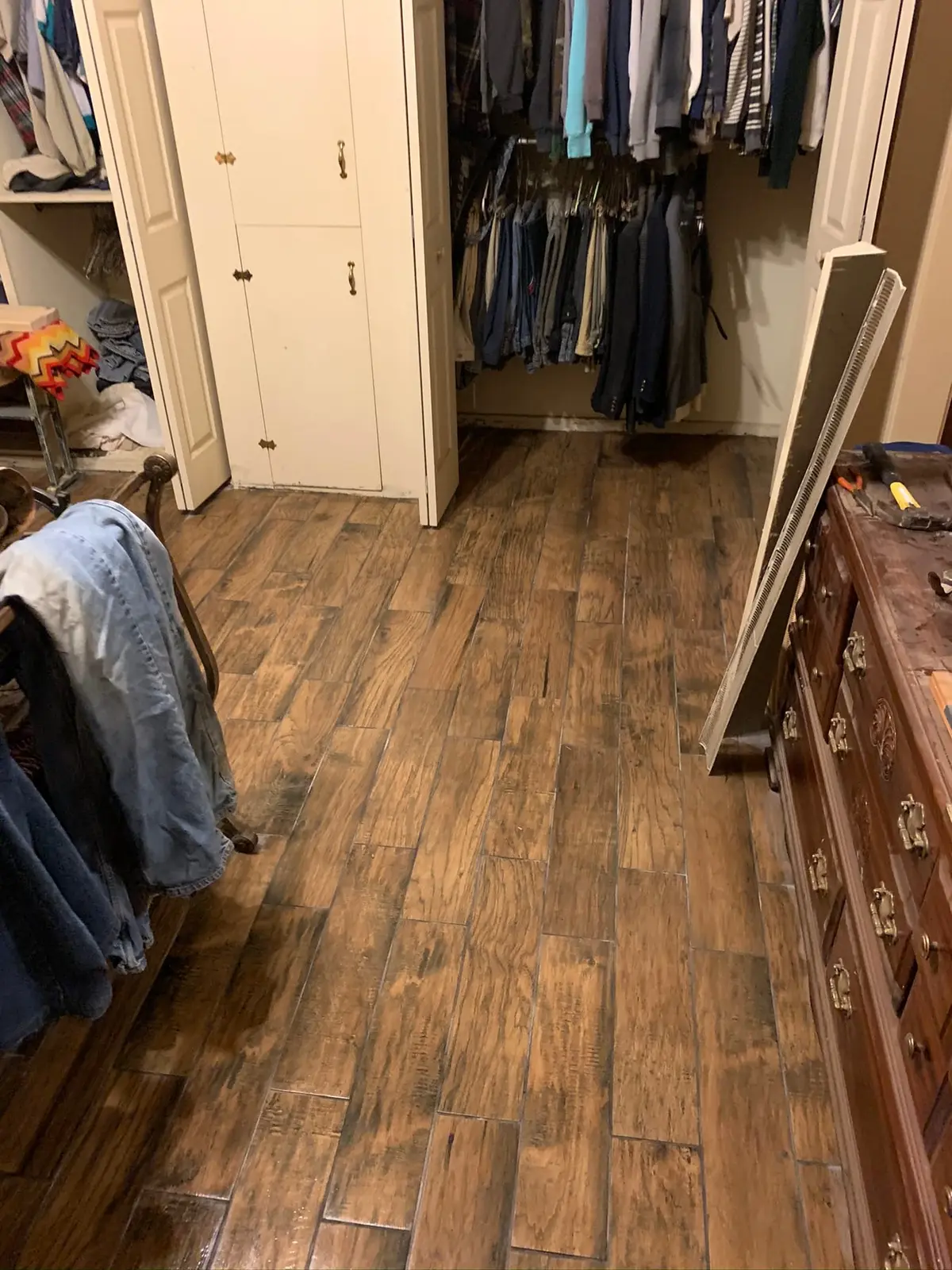 Whole-House Wood-Look Plank and Slate-Look Tile — finished photo 7