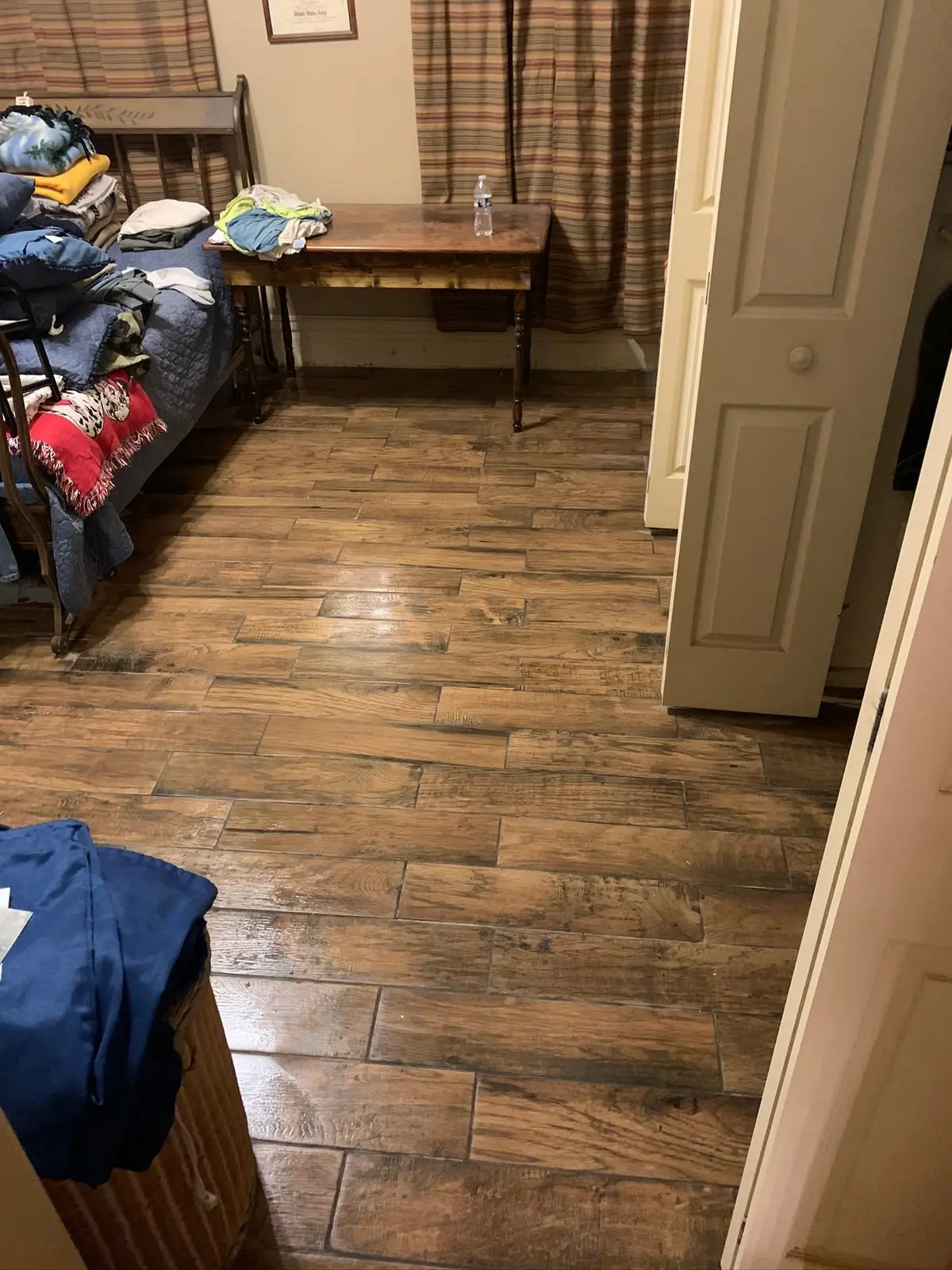 Whole-House Wood-Look Plank and Slate-Look Tile — finished photo 19