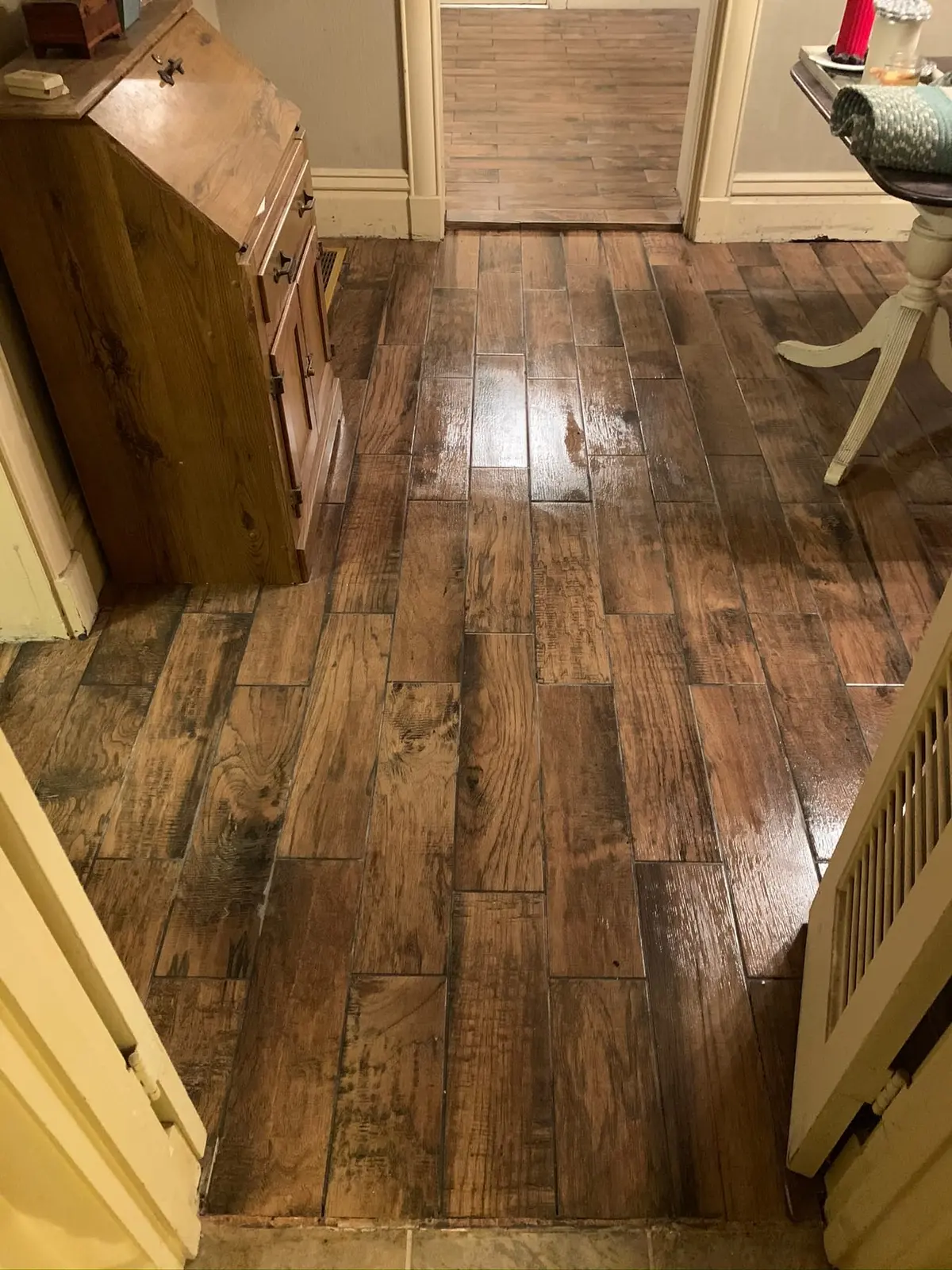 Whole-House Wood-Look Plank and Slate-Look Tile — finished photo 20