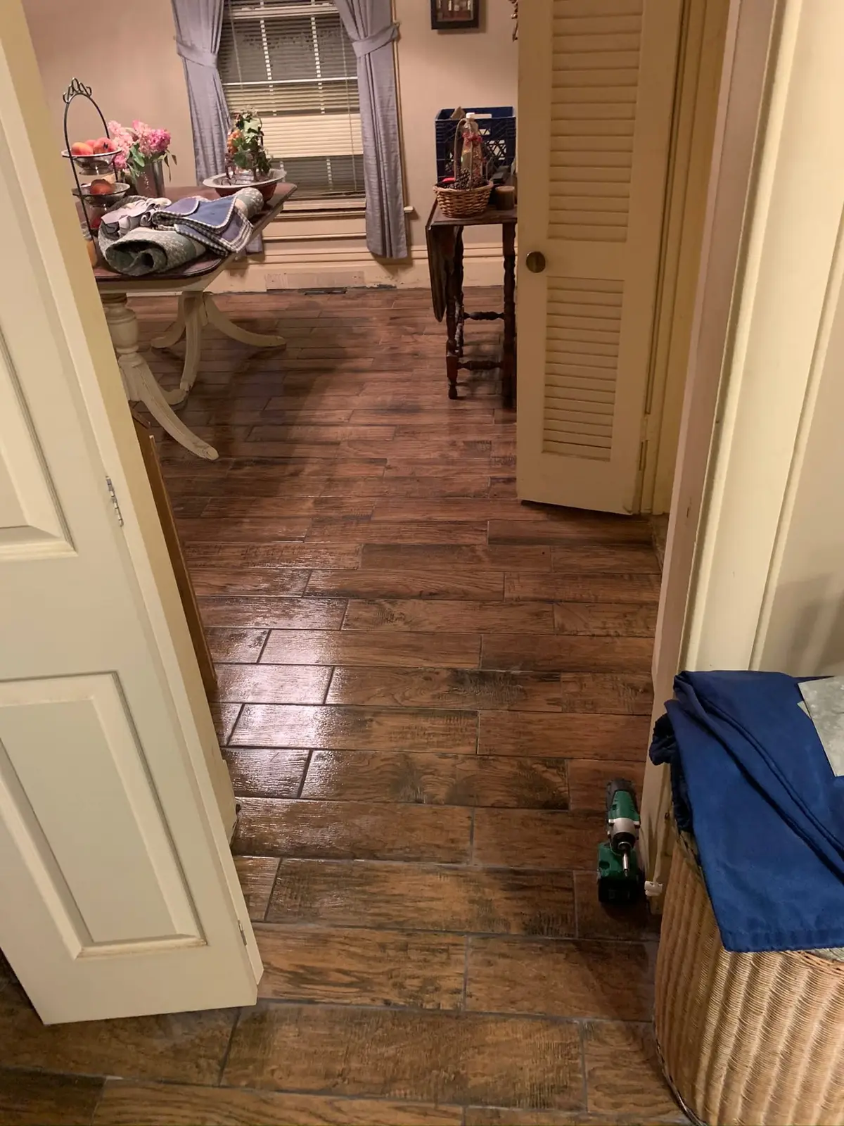 Whole-House Wood-Look Plank and Slate-Look Tile — finished photo 21