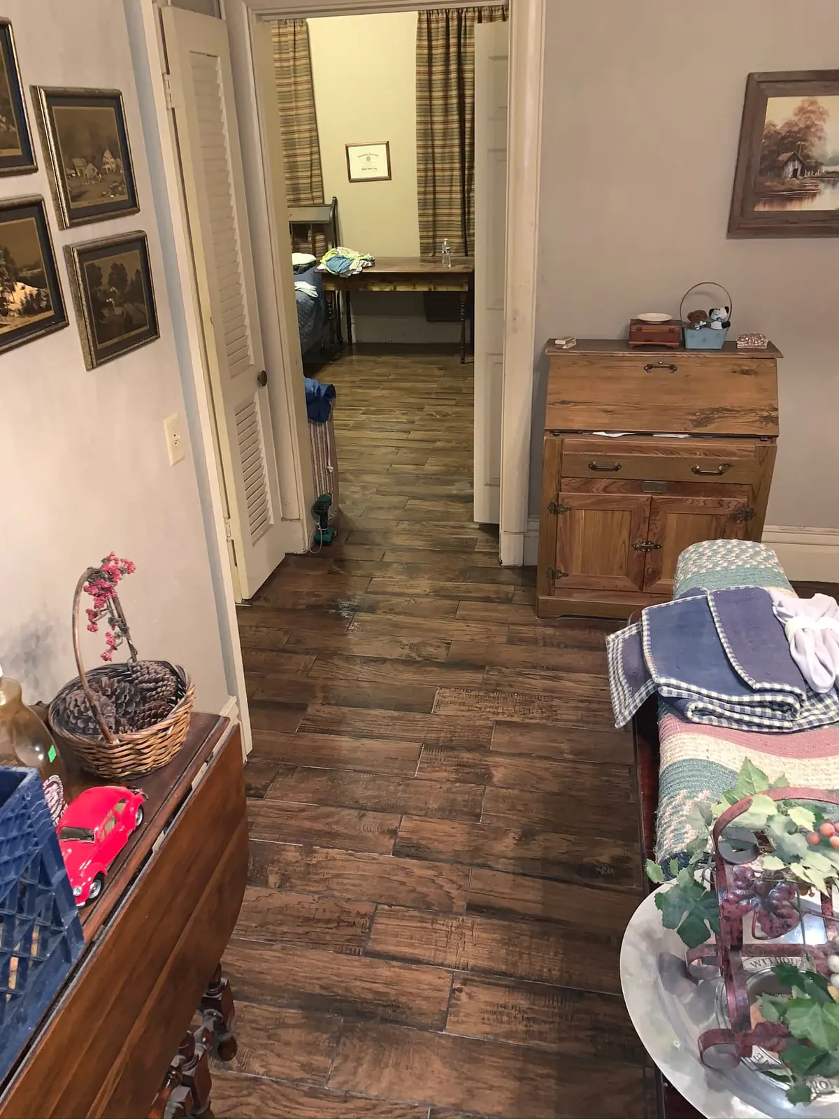 Whole-House Wood-Look Plank and Slate-Look Tile — finished photo 26