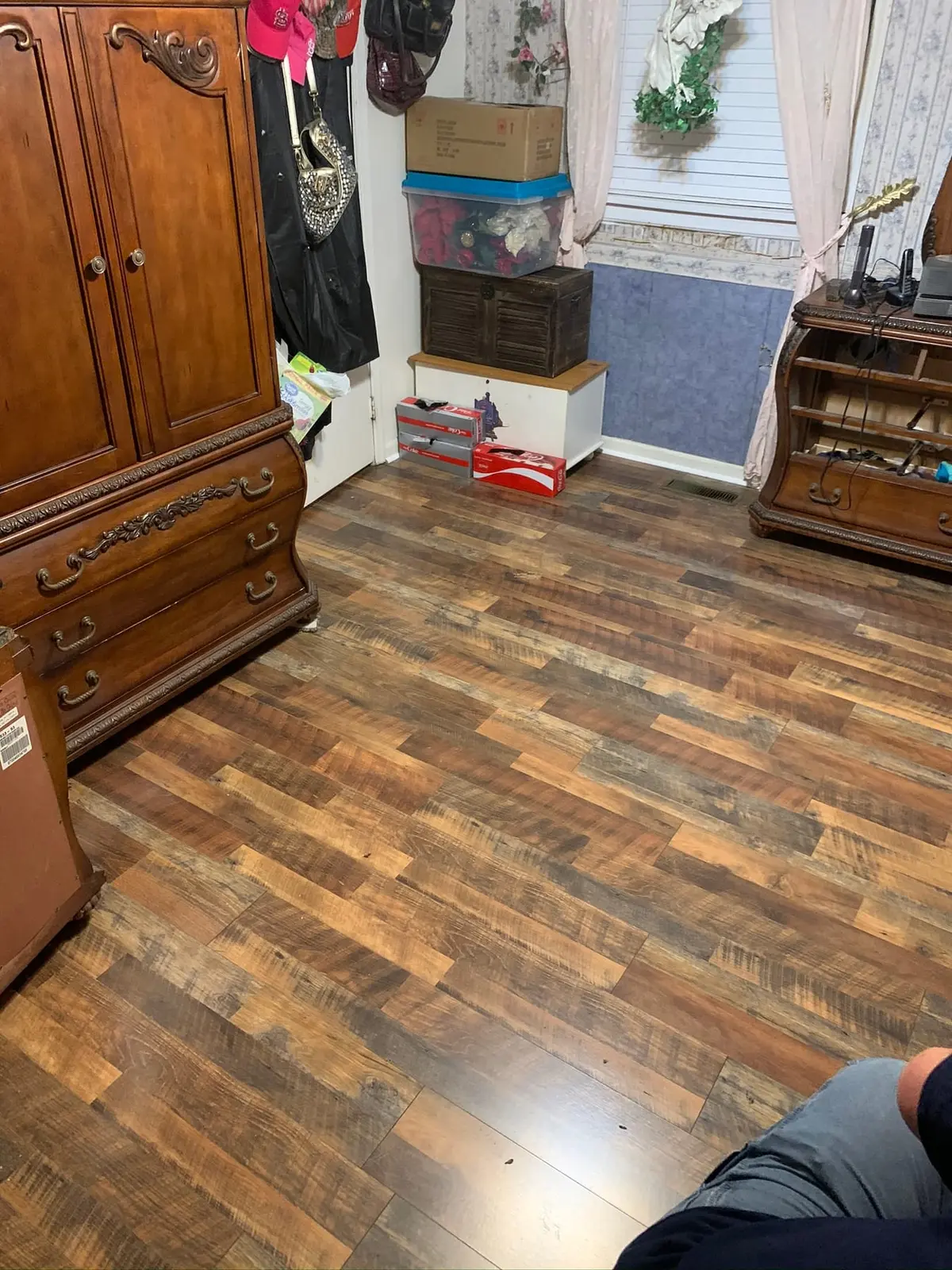 Whole-House Wood-Look Plank and Slate-Look Tile — Progress photo 4