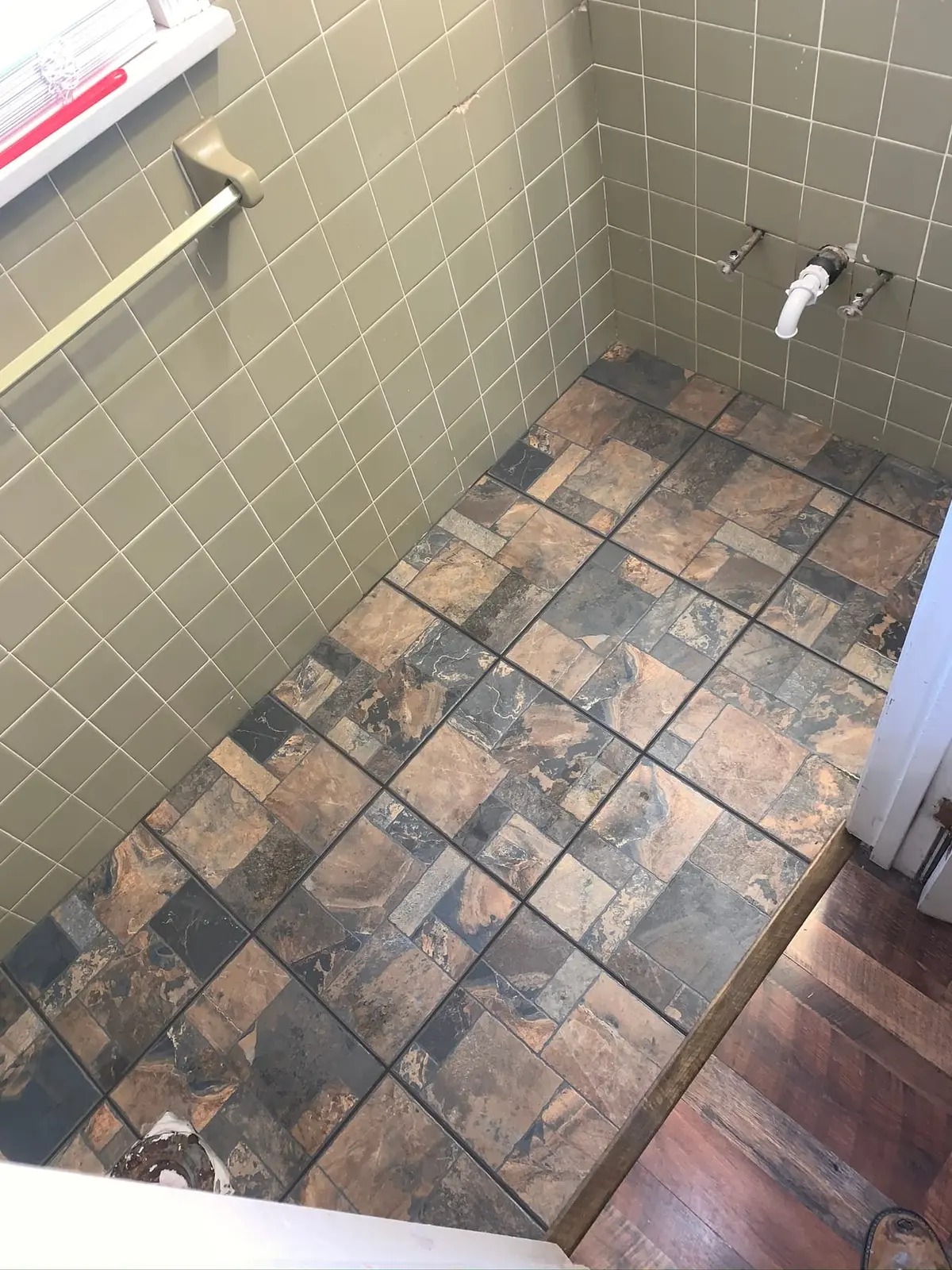 Whole-House Wood-Look Plank and Slate-Look Tile — finished photo 8