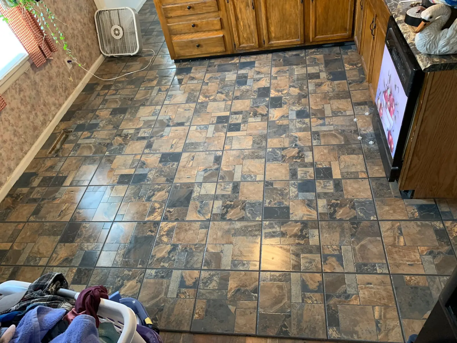 Kitchen, Laundry and Bath Slate-Look Tile — finished photo 6