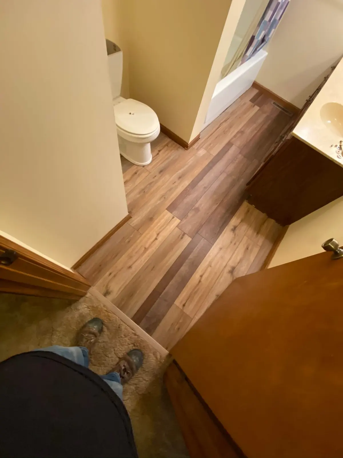 Bathroom and Laundry Plank Floor