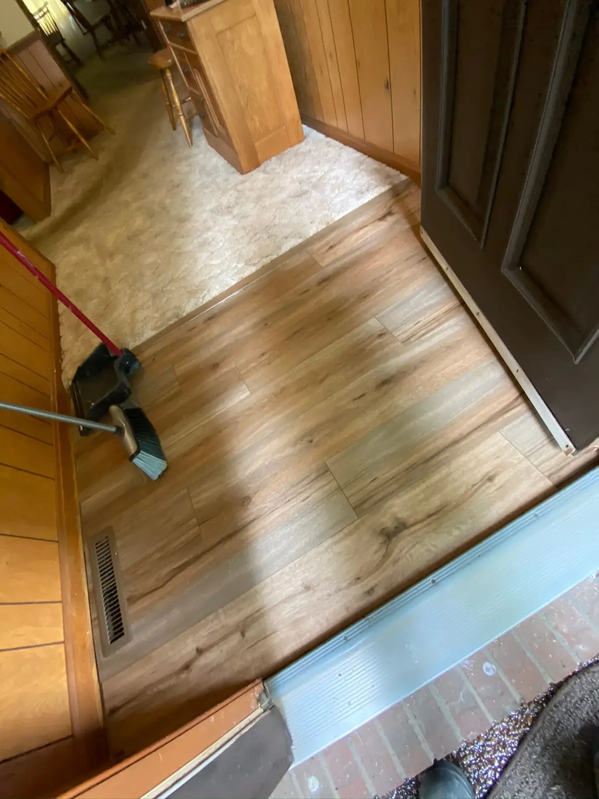 Bathroom and Laundry Plank Floor — finished photo 3