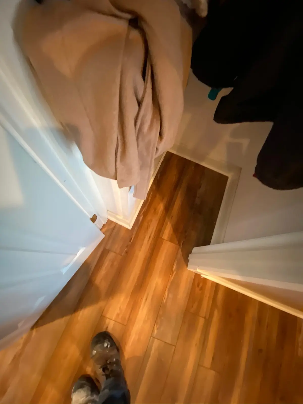 Living Room Carpet to Wood-Look Plank