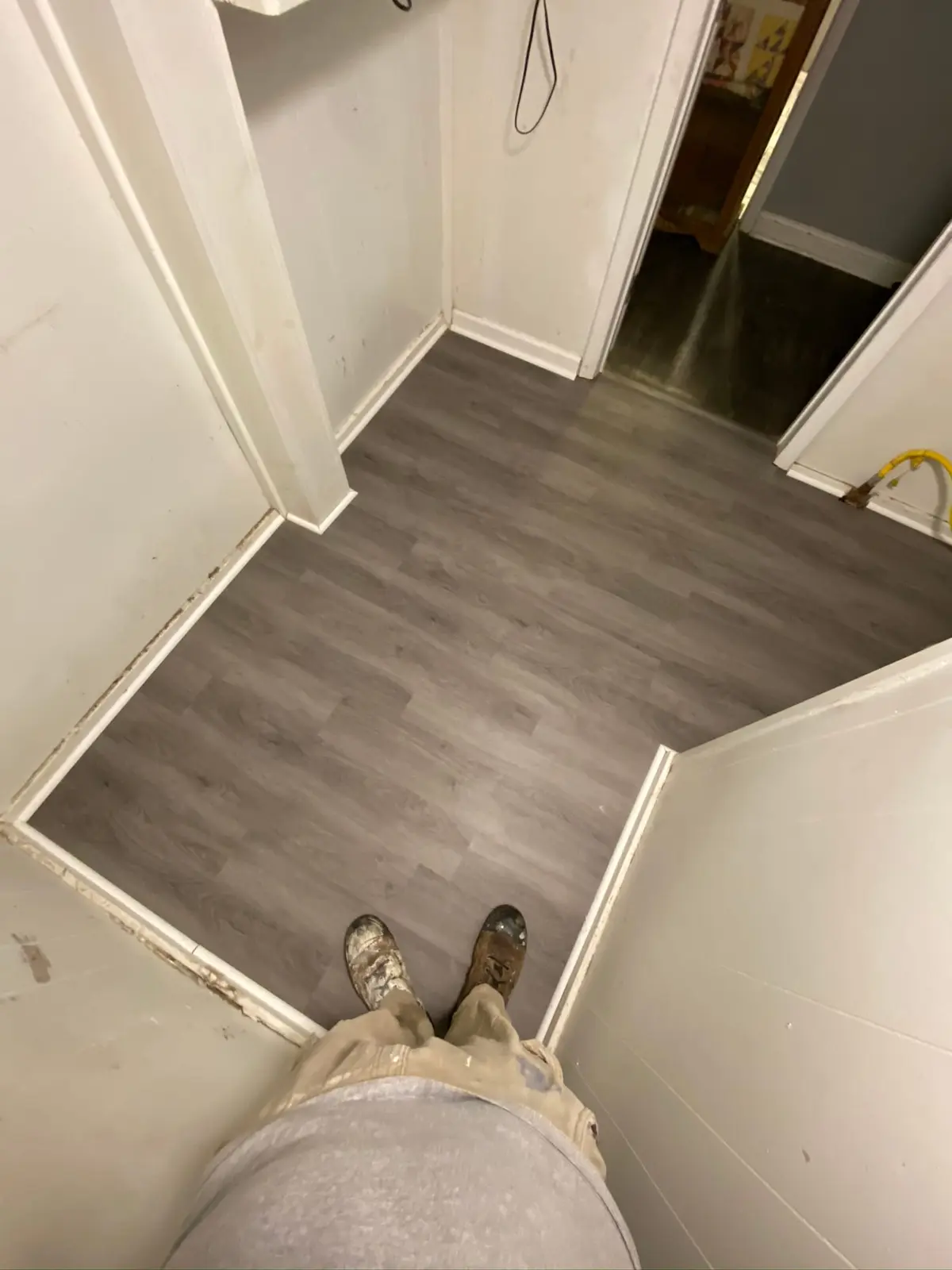 Bathroom Tile and Laundry Plank Floors — finished photo 5
