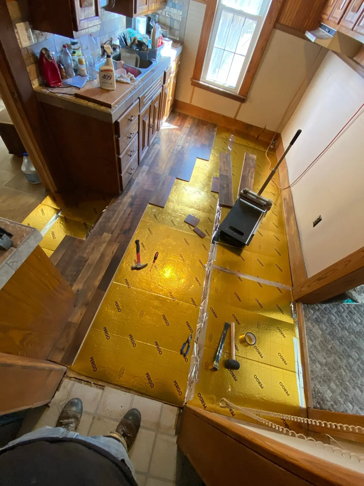 During work — Kitchen Multi-Tone Plank