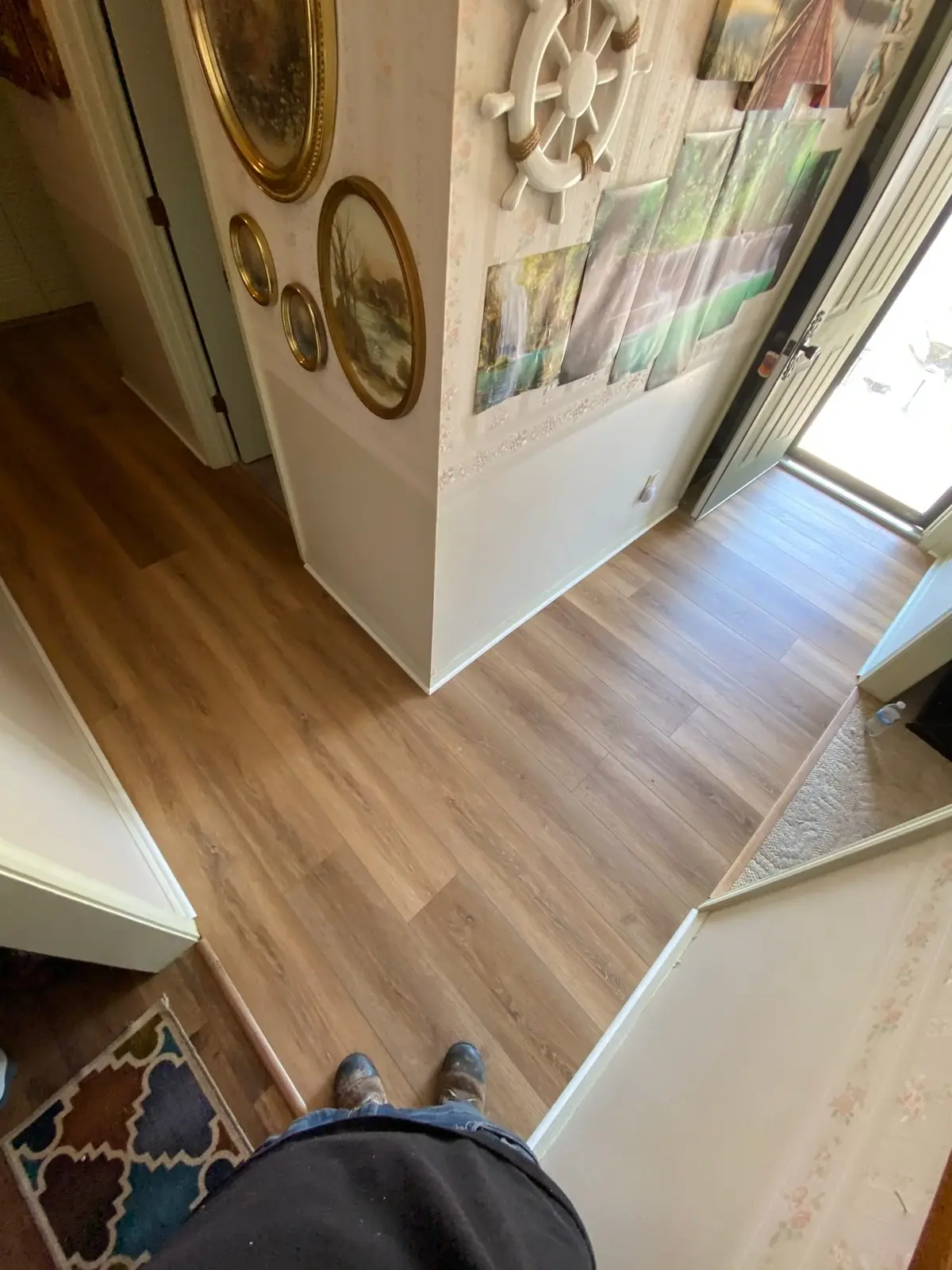 Hallway Plank Floor — finished photo 3