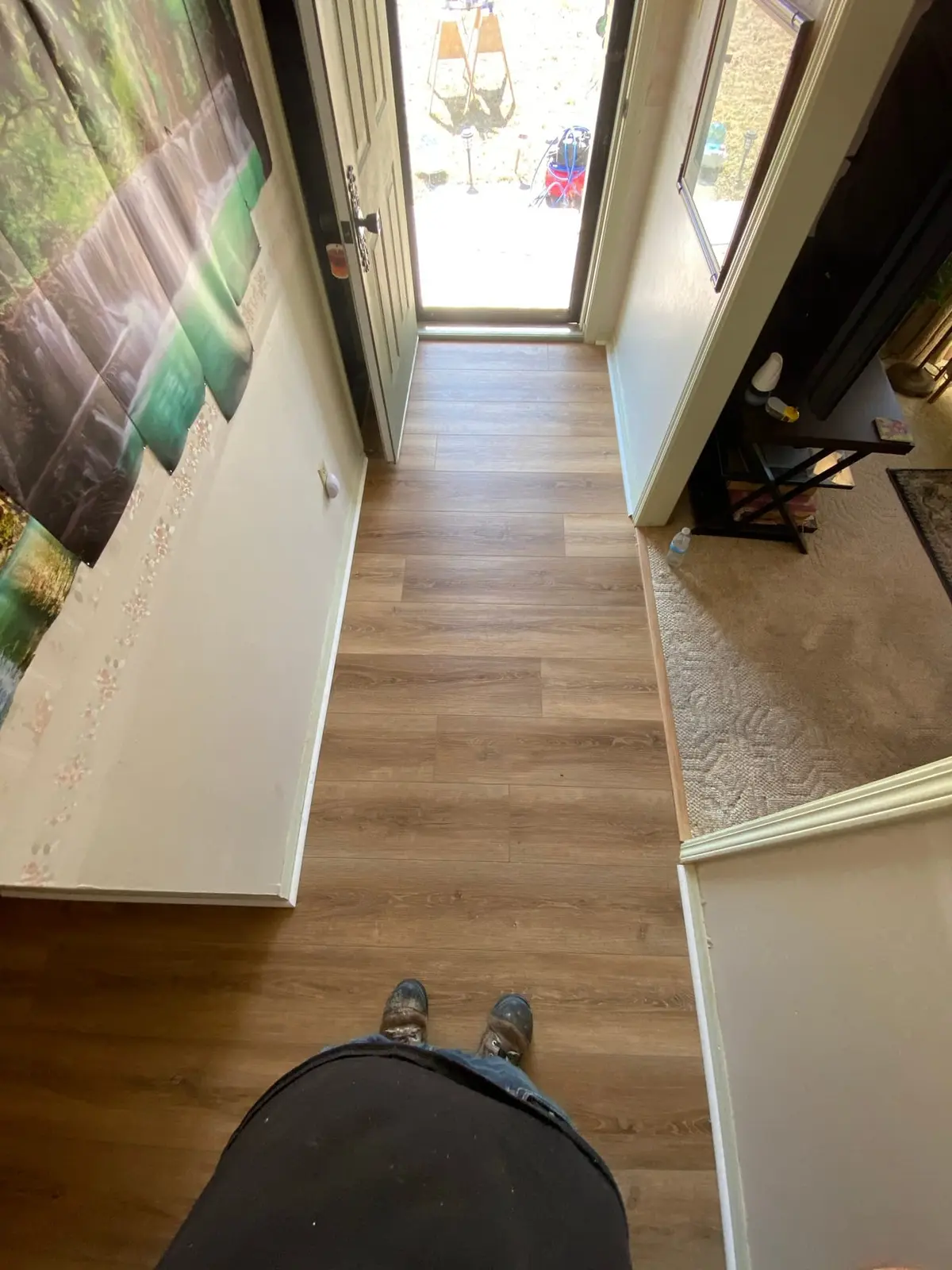 Hallway Plank Floor — finished photo 2