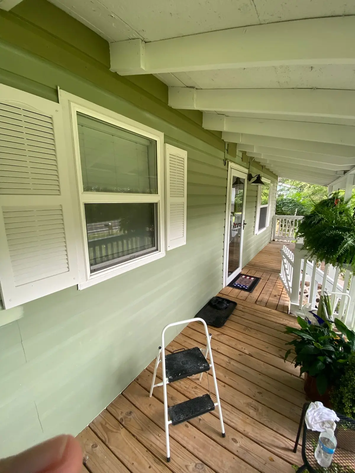 Porch, Siding Trim and Concrete Steps