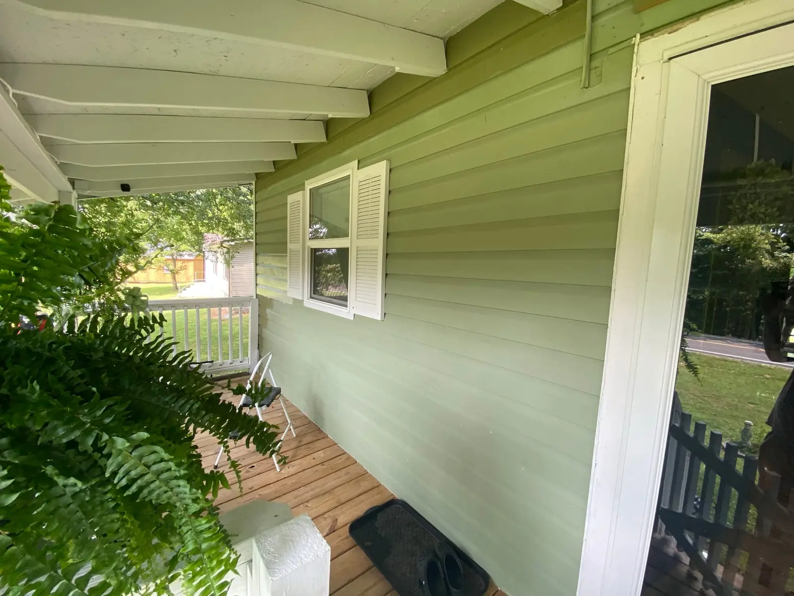 Porch, Siding Trim and Concrete Steps — finished photo 2