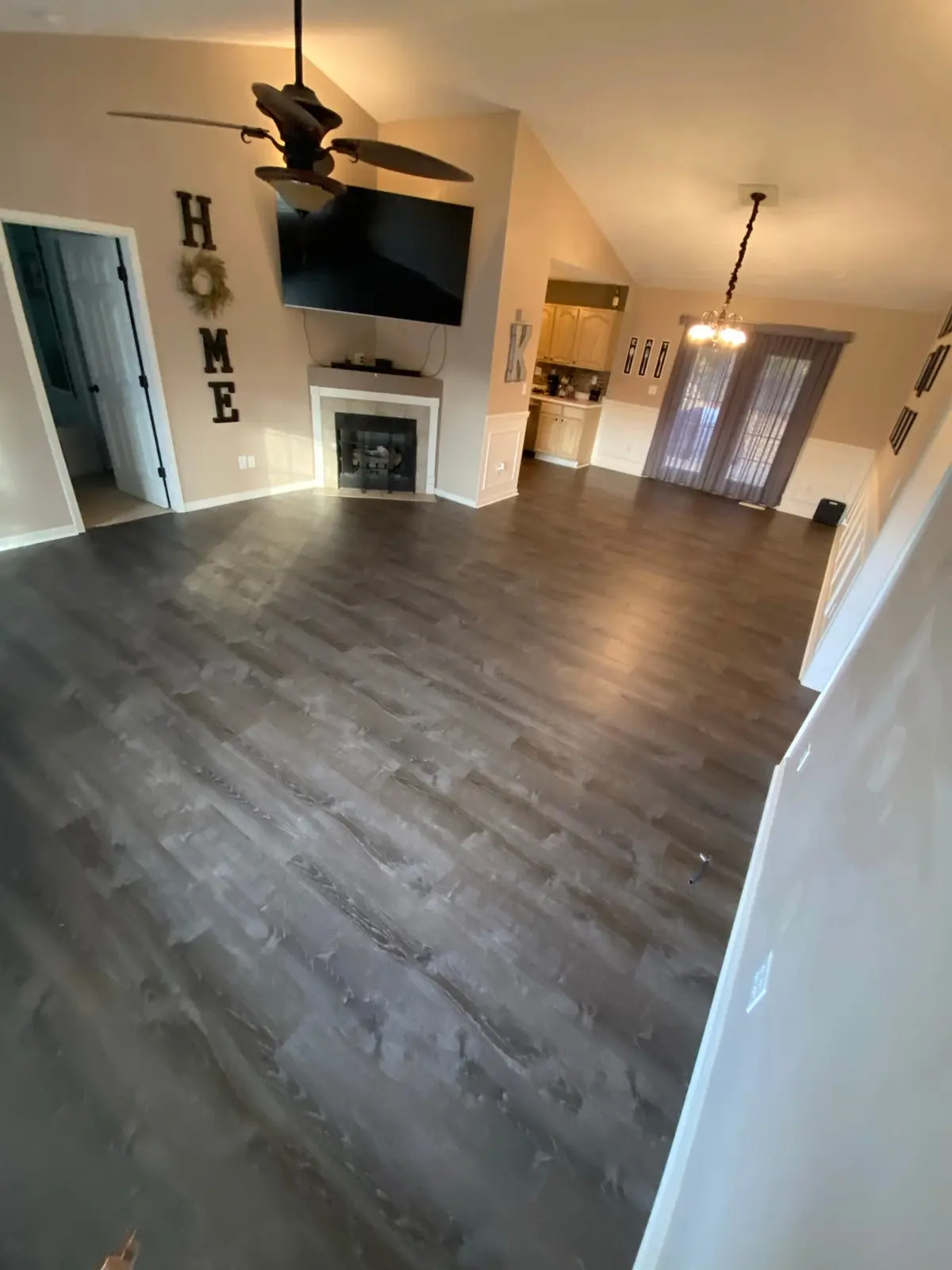 Living Areas Plank Floor in Occupied Home — finished photo 5