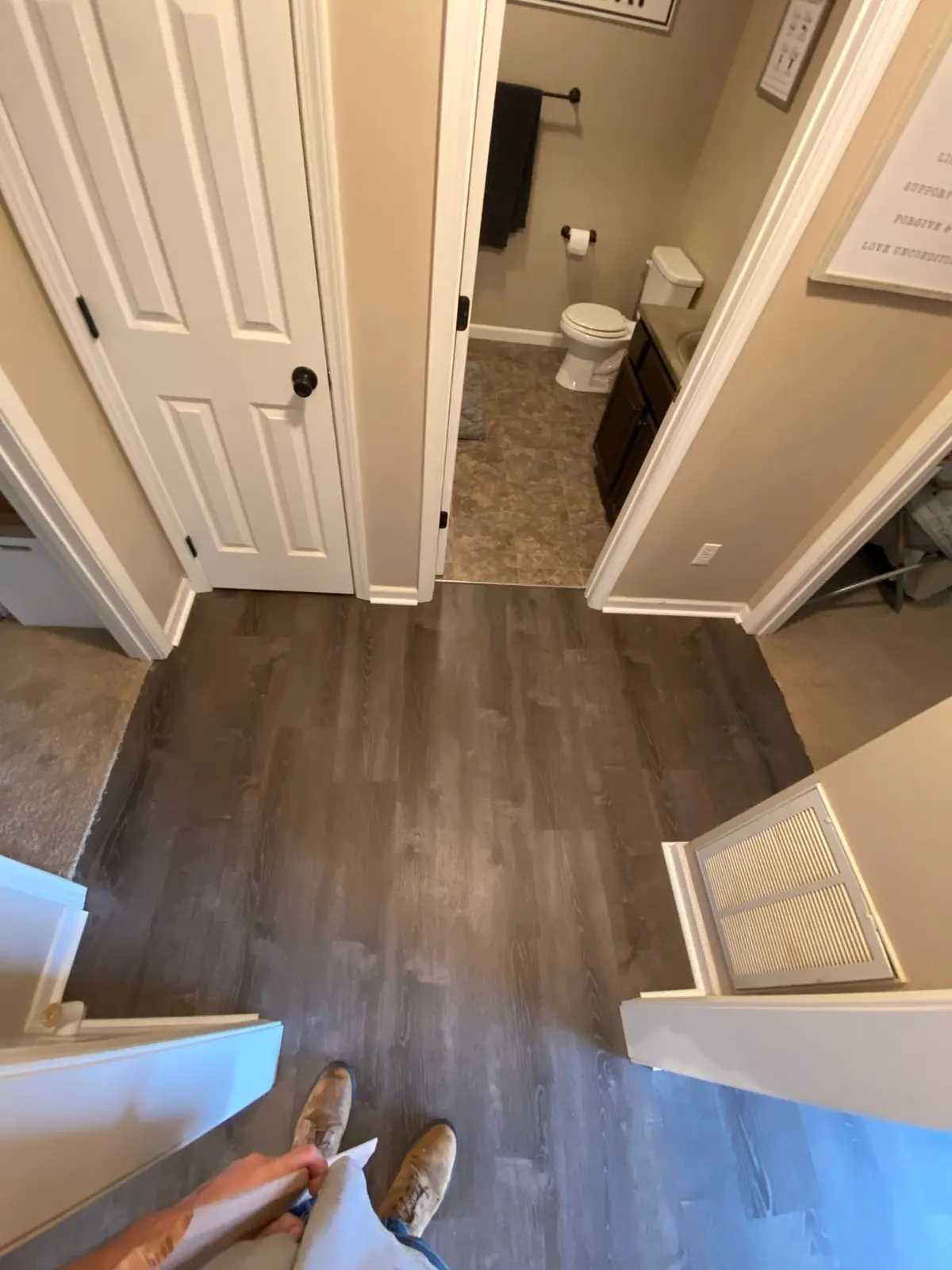 Living Areas Plank Floor in Occupied Home — finished photo 7