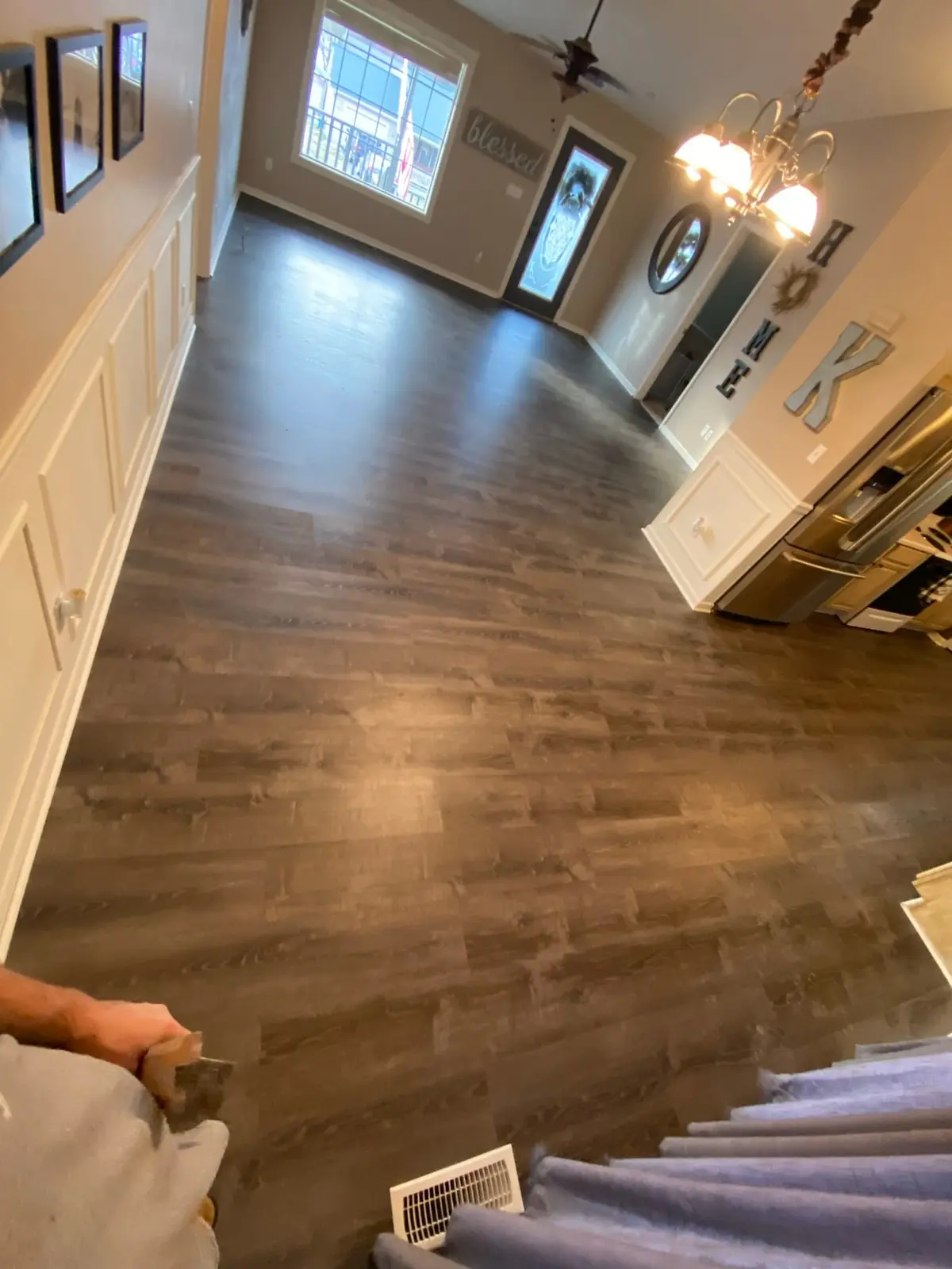 Living Areas Plank Floor in Occupied Home — finished photo 2