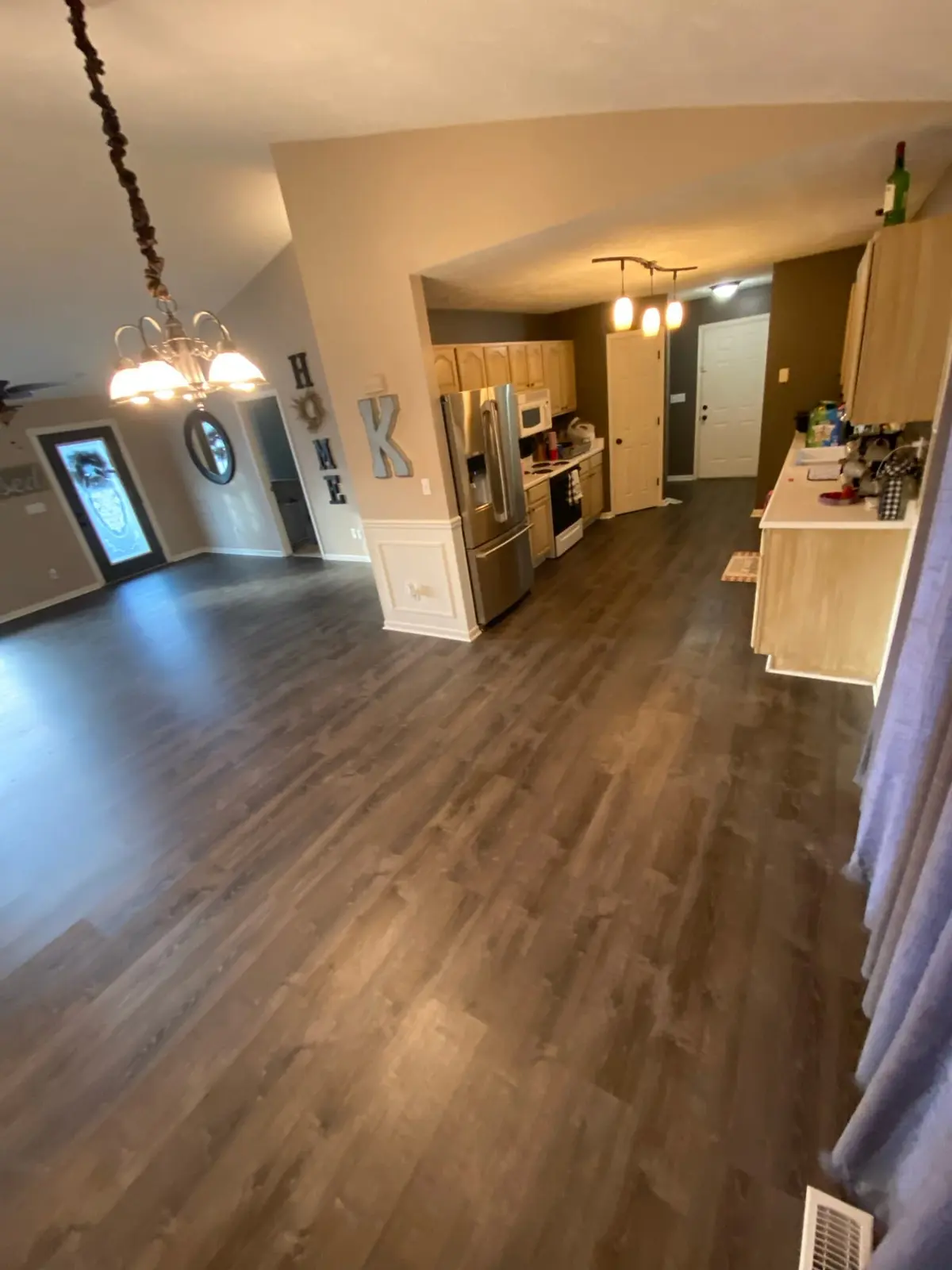 Living Areas Plank Floor in Occupied Home — finished photo 3