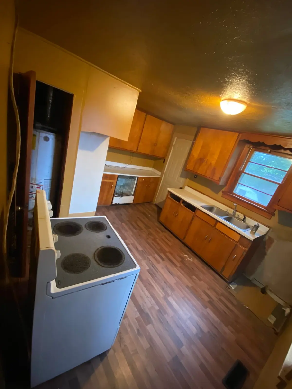 Original ranch-house kitchen before renovation