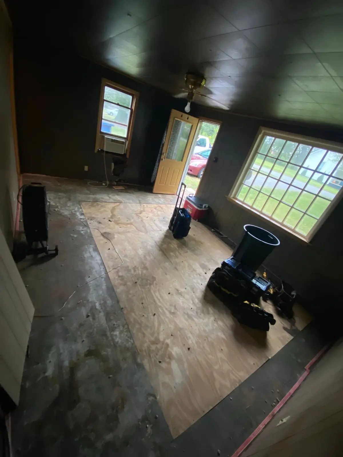 Gutted Ranch House Rebuilt Inside and Out — Before photo 5
