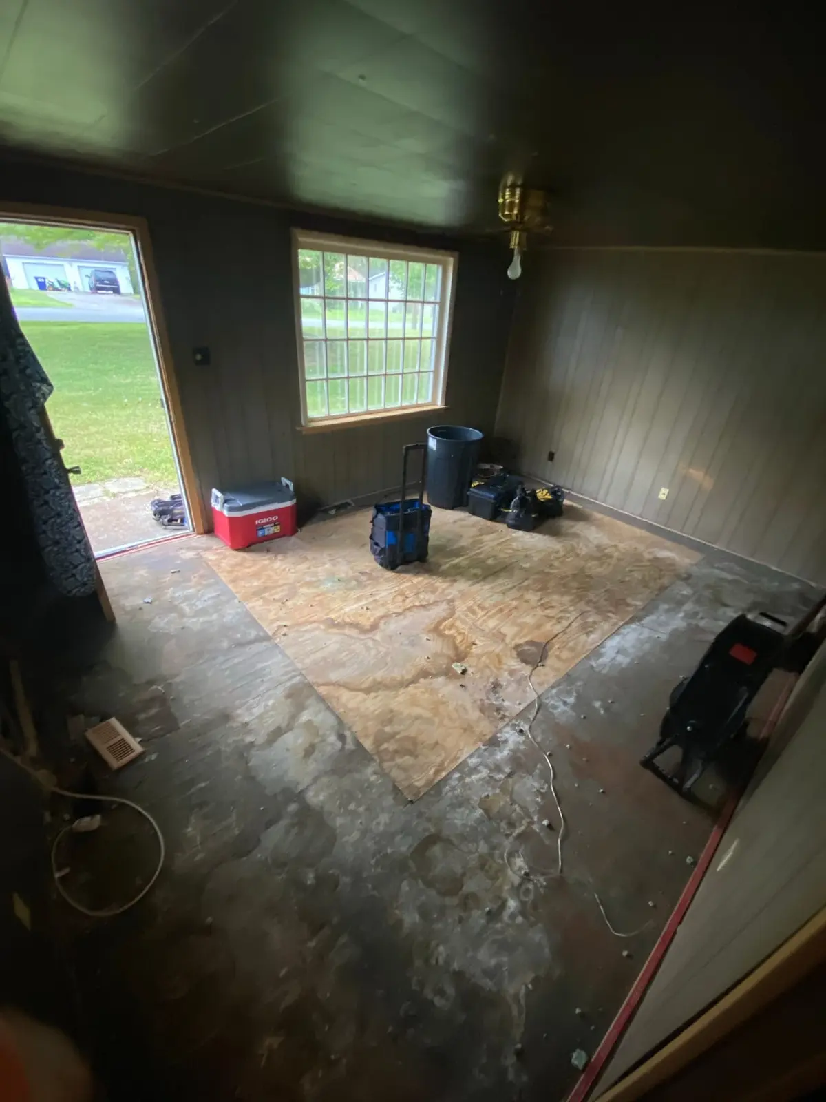 Gutted Ranch House Rebuilt Inside and Out — Before photo 6