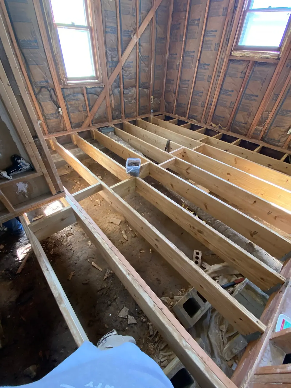 Gutted Ranch House Rebuilt Inside and Out — Progress photo 1