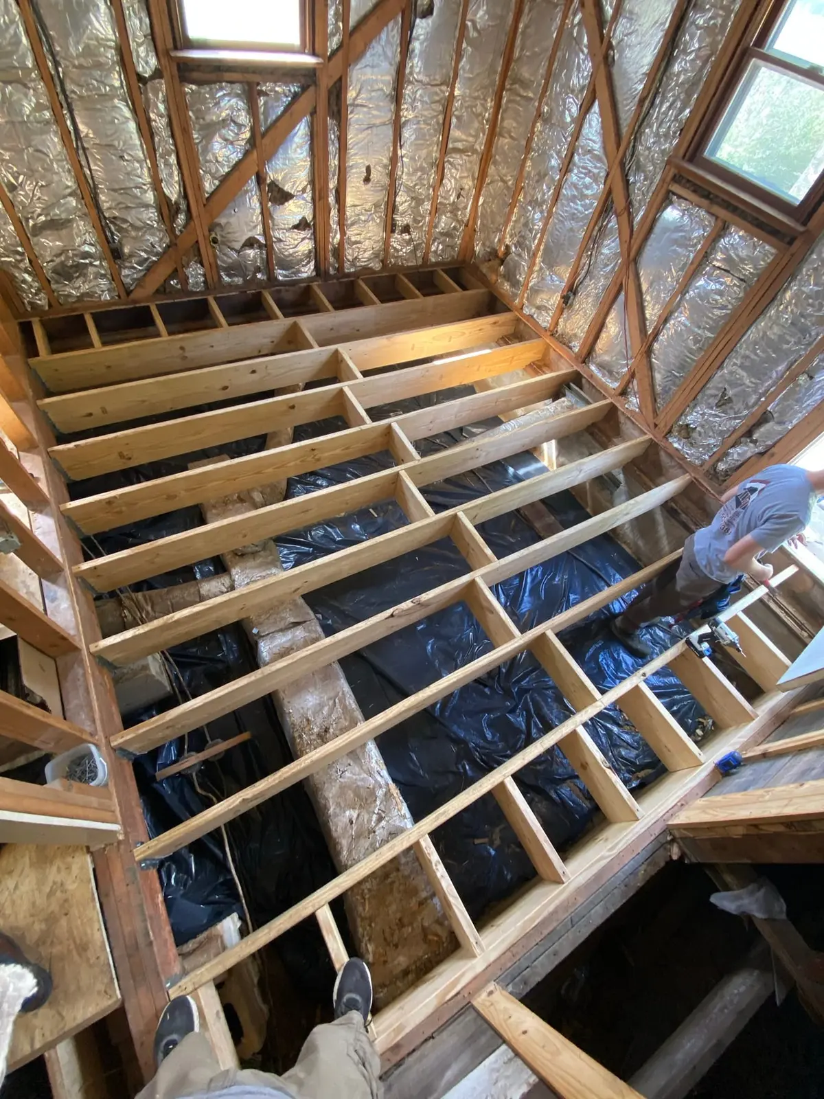 Gutted Ranch House Rebuilt Inside and Out — Progress photo 3