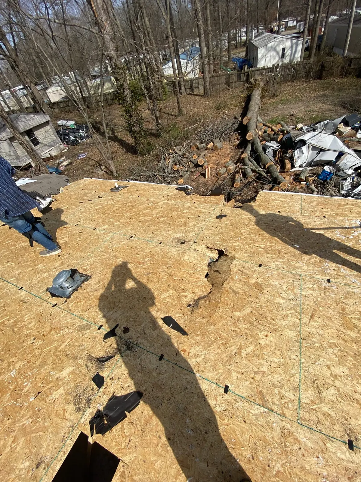 Storm Damage Roof Rebuild After Tree Fall — progress photo 4
