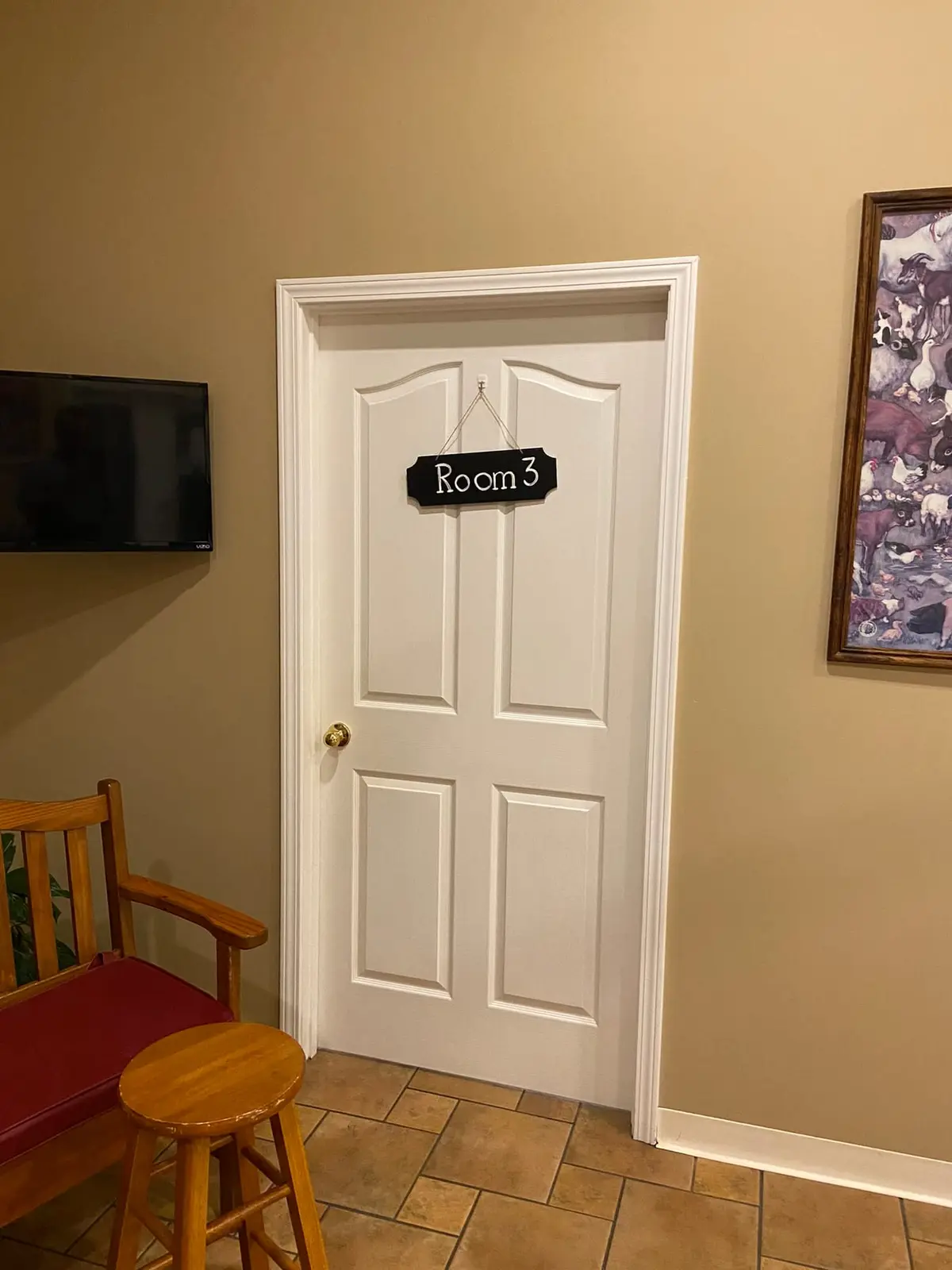 Flannery’s Vet Clinic · Interior Painting — Progress photo 1