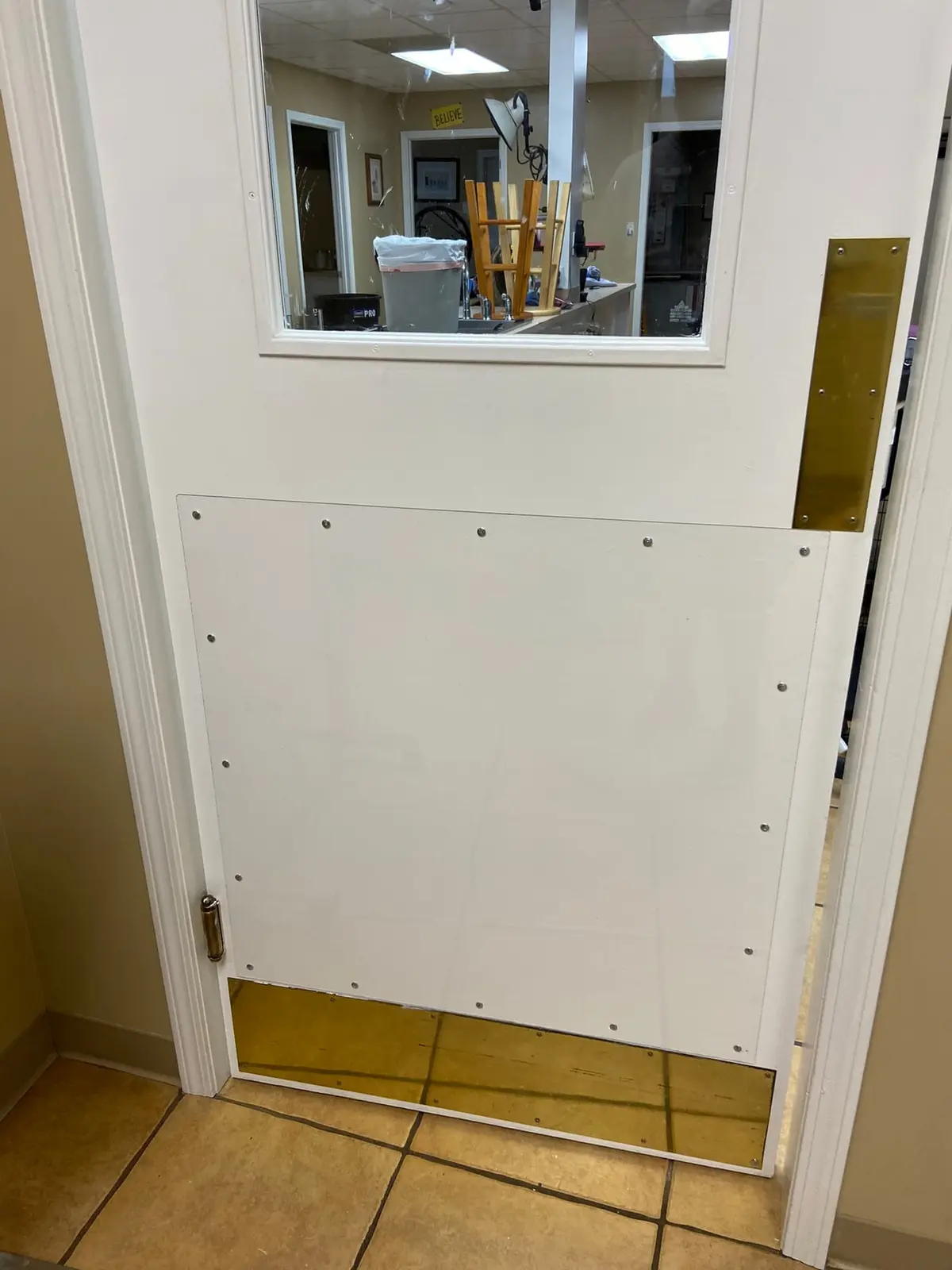 Door details at Flannery’s Vet Clinic · original photo 2806