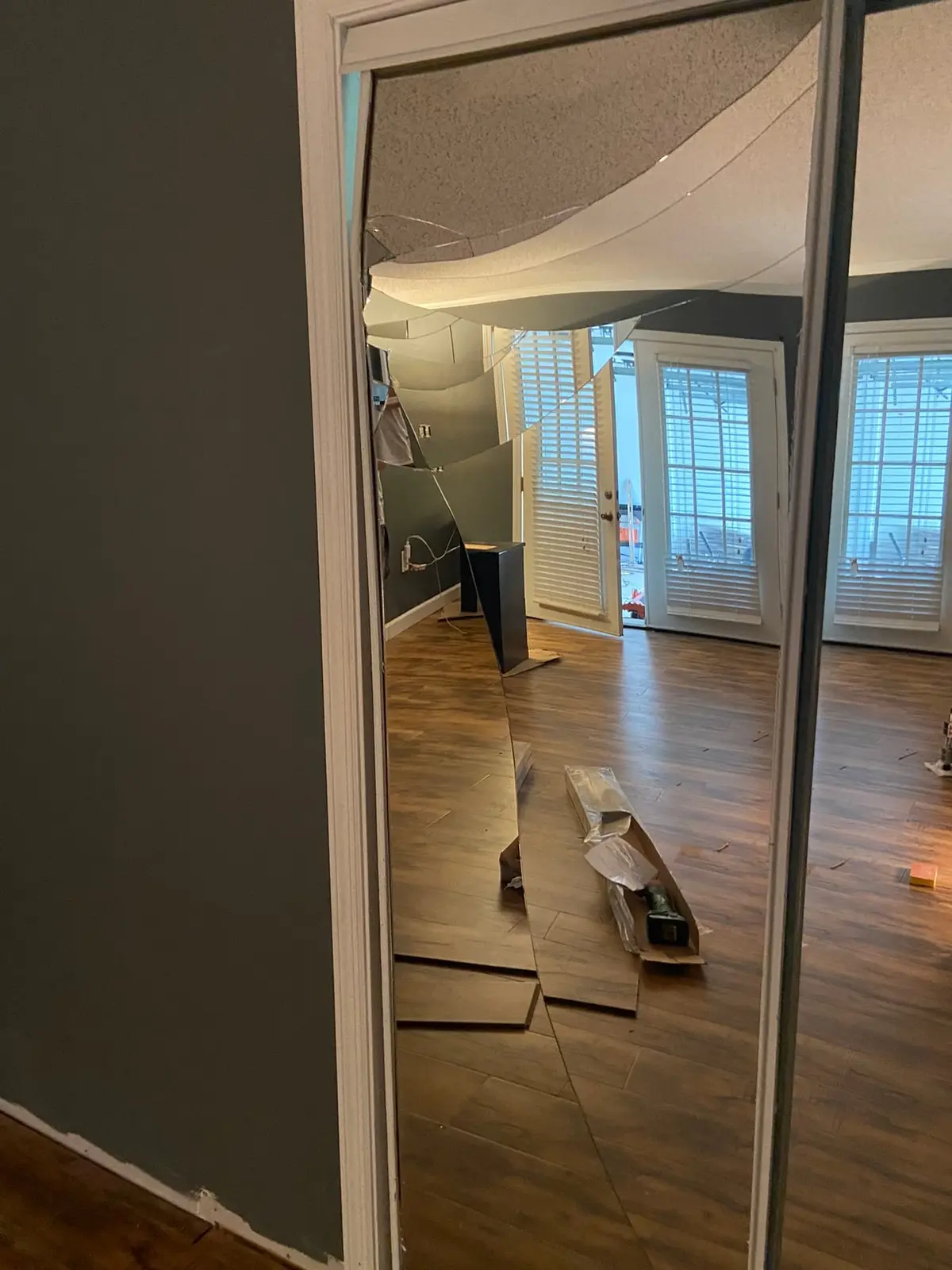 Charcoal Bedroom with New Plank Floor — Progress photo 5