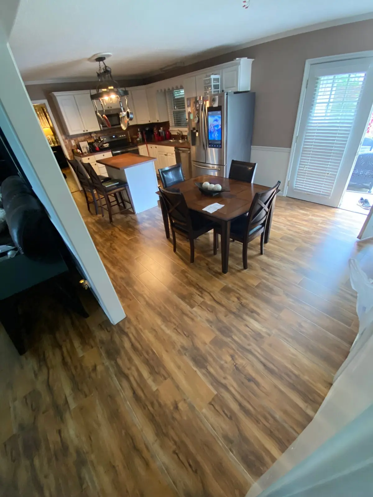 Charcoal Bedroom with New Plank Floor — finished photo 6