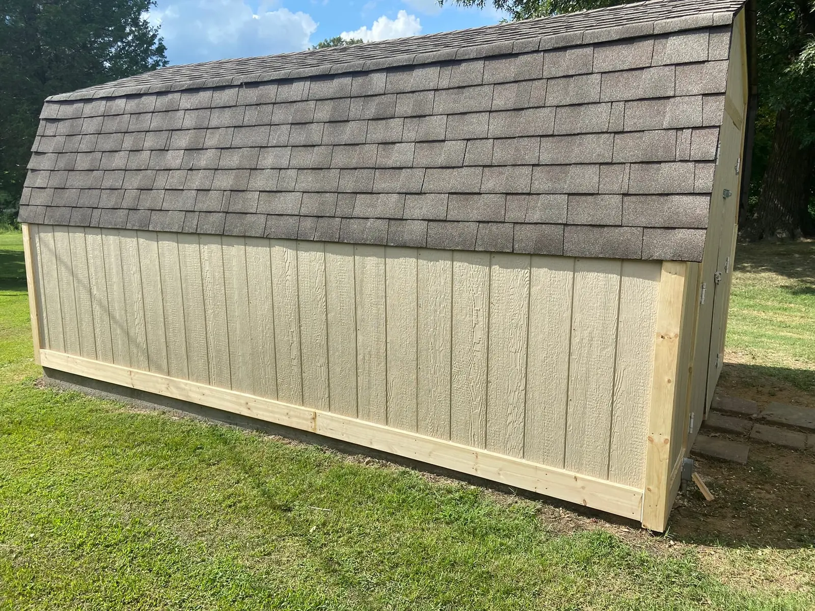 Barn-Style Shed New Trim and Paint — Progress photo 2