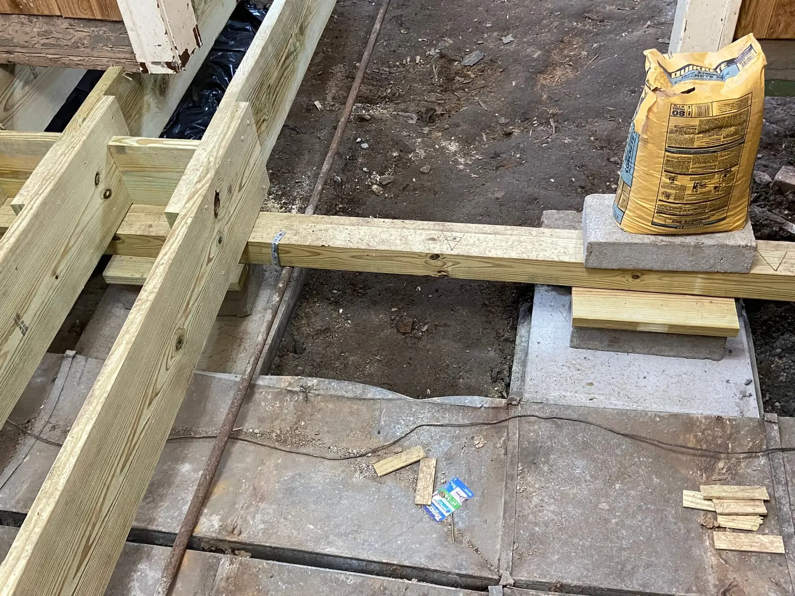 Floor Joist Rebuild in Wood-Paneled House — Progress photo 1