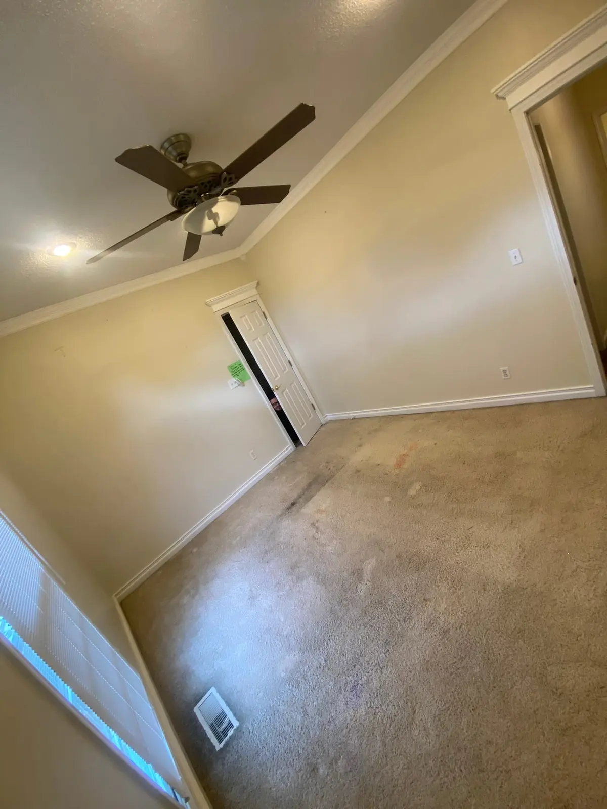 New Floors, Paint and Stacked-Stone Fireplace — Before photo 23