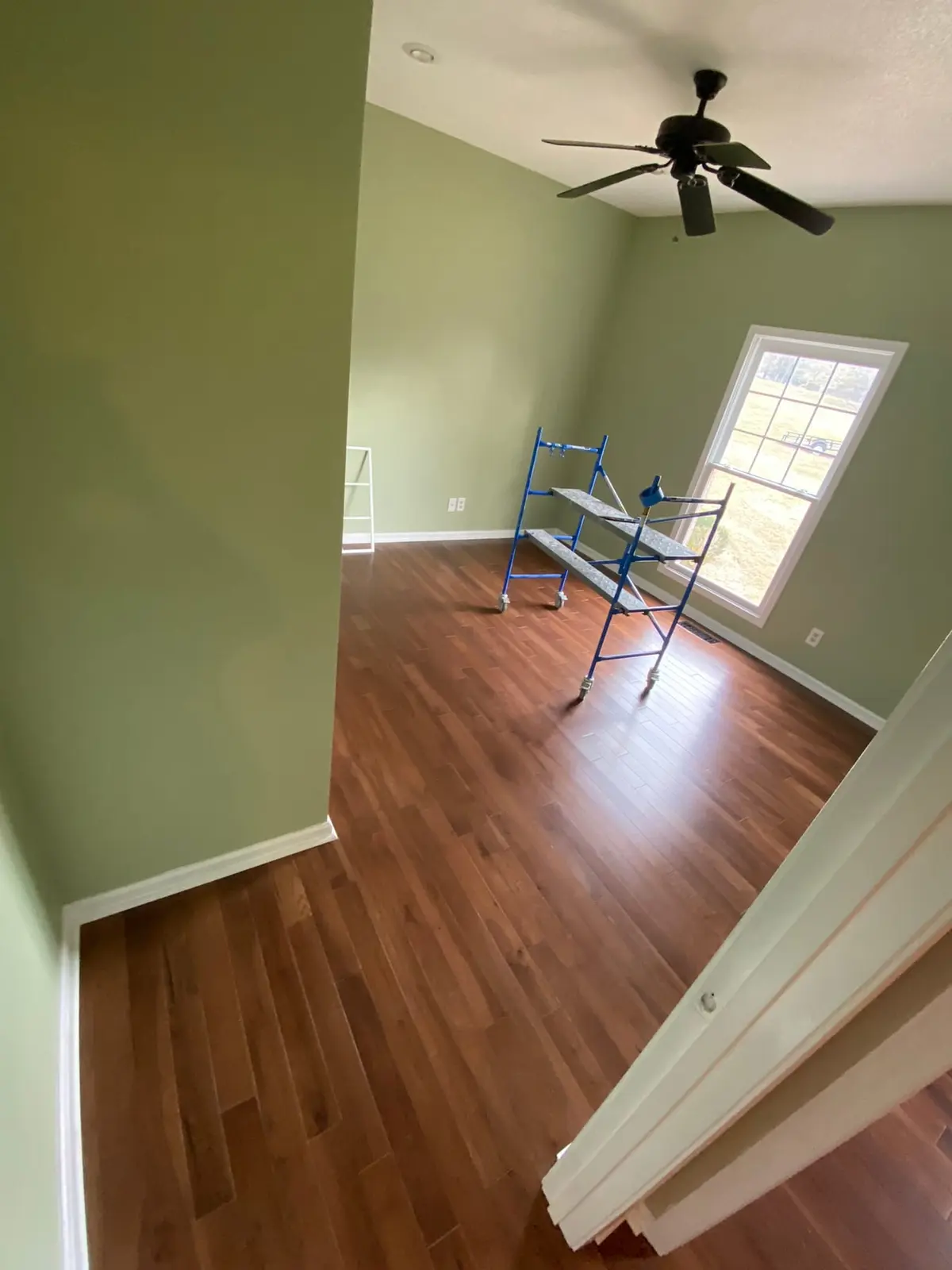 New Floors, Paint and Stacked-Stone Fireplace — Progress photo 5