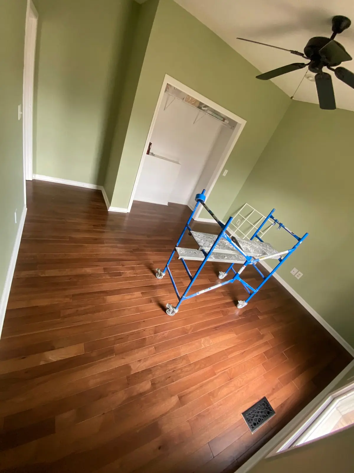 New Floors, Paint and Stacked-Stone Fireplace — Progress photo 6