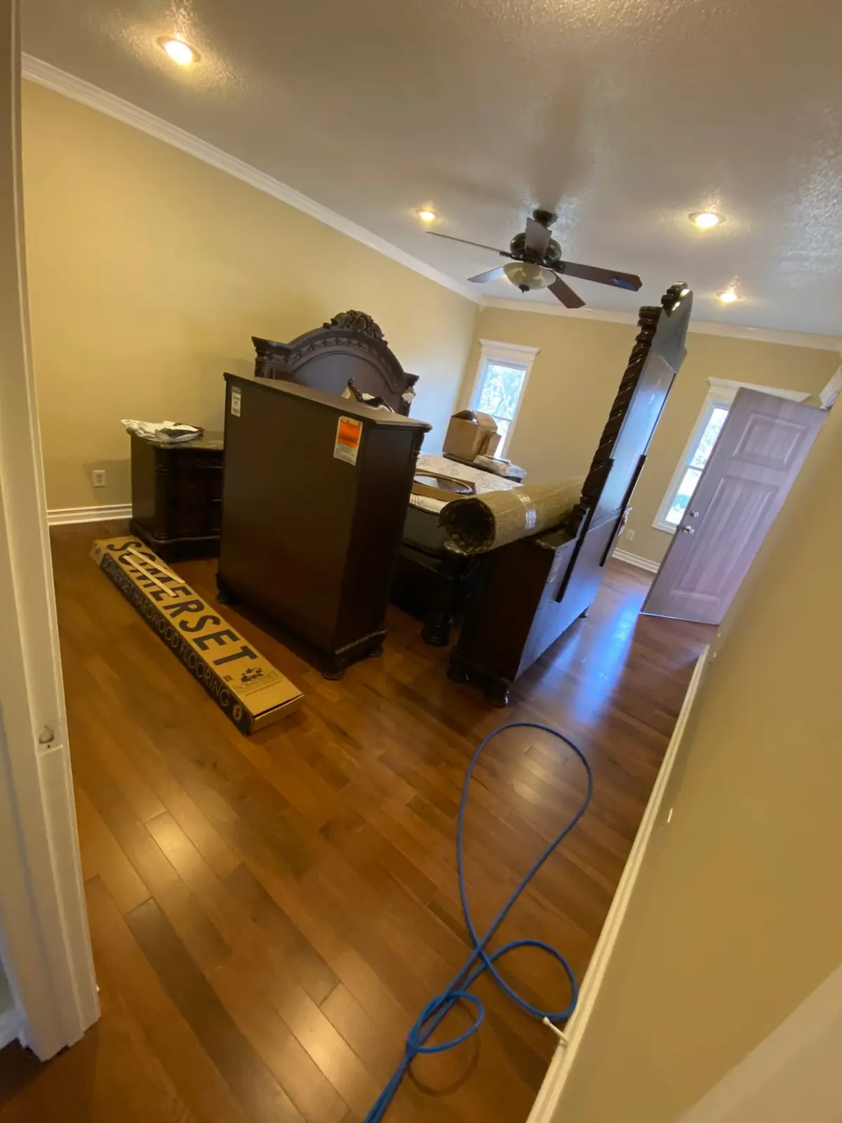 New Floors, Paint and Stacked-Stone Fireplace — Progress photo 10