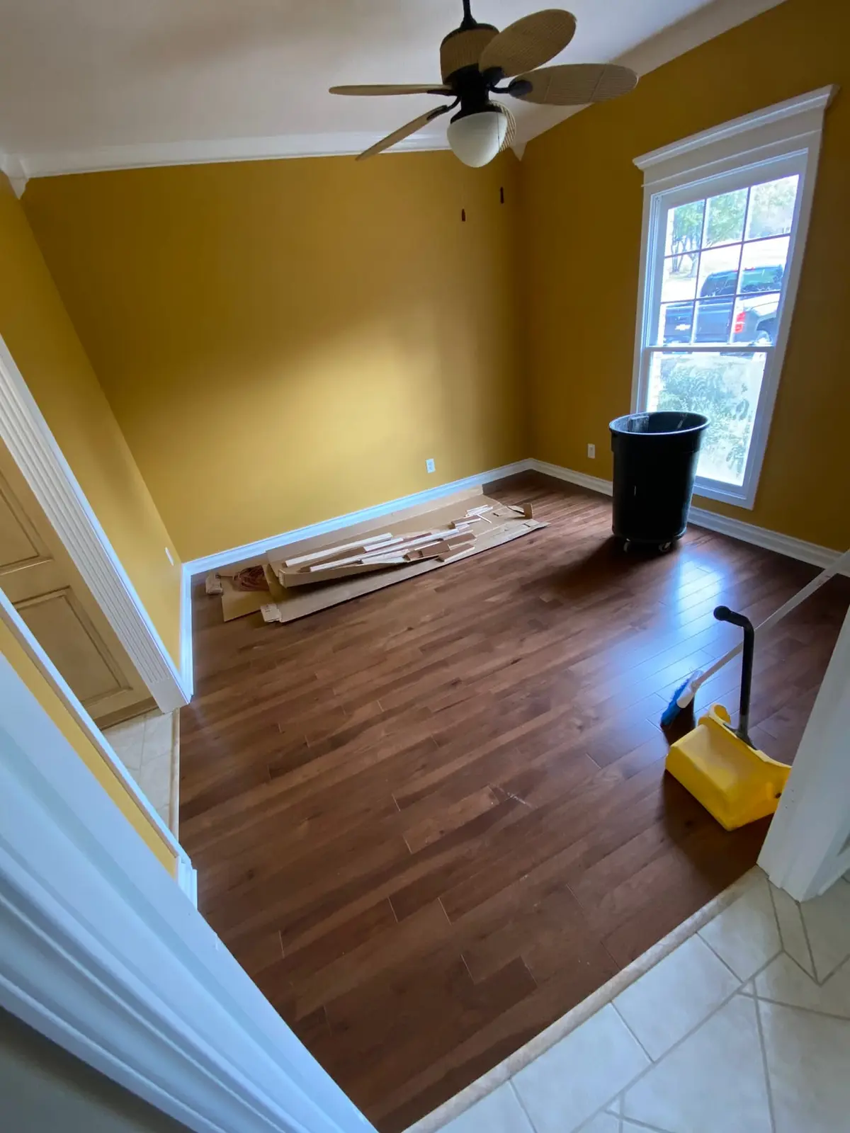New Floors, Paint and Stacked-Stone Fireplace — Progress photo 14