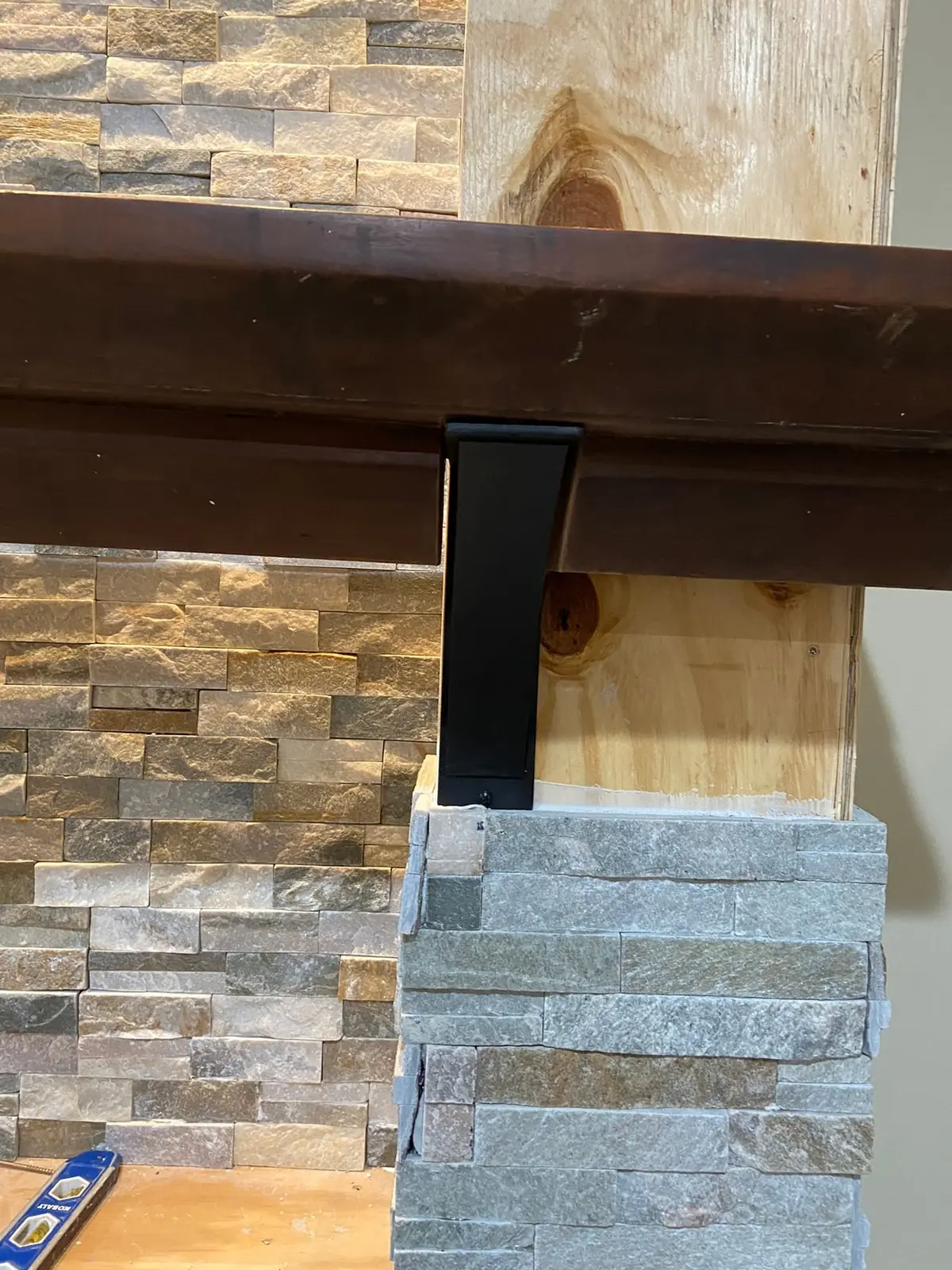 New Floors, Paint and Stacked-Stone Fireplace — Progress photo 17