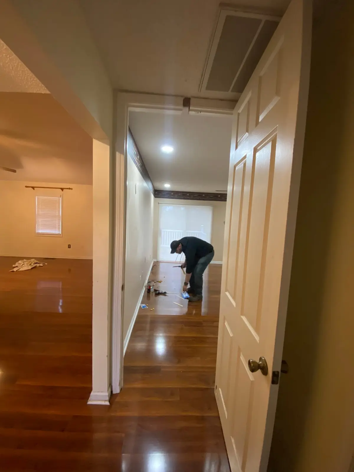 New Floors, Paint and Stacked-Stone Fireplace — Progress photo 21